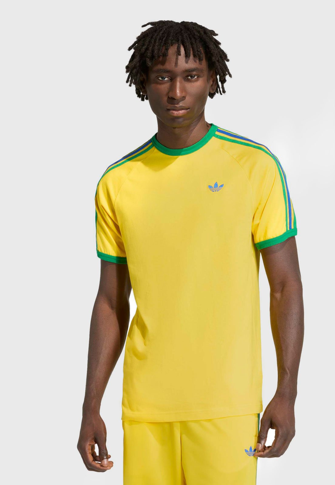 Camiseta Masculina adidas Originals 3 Stripes Amarela