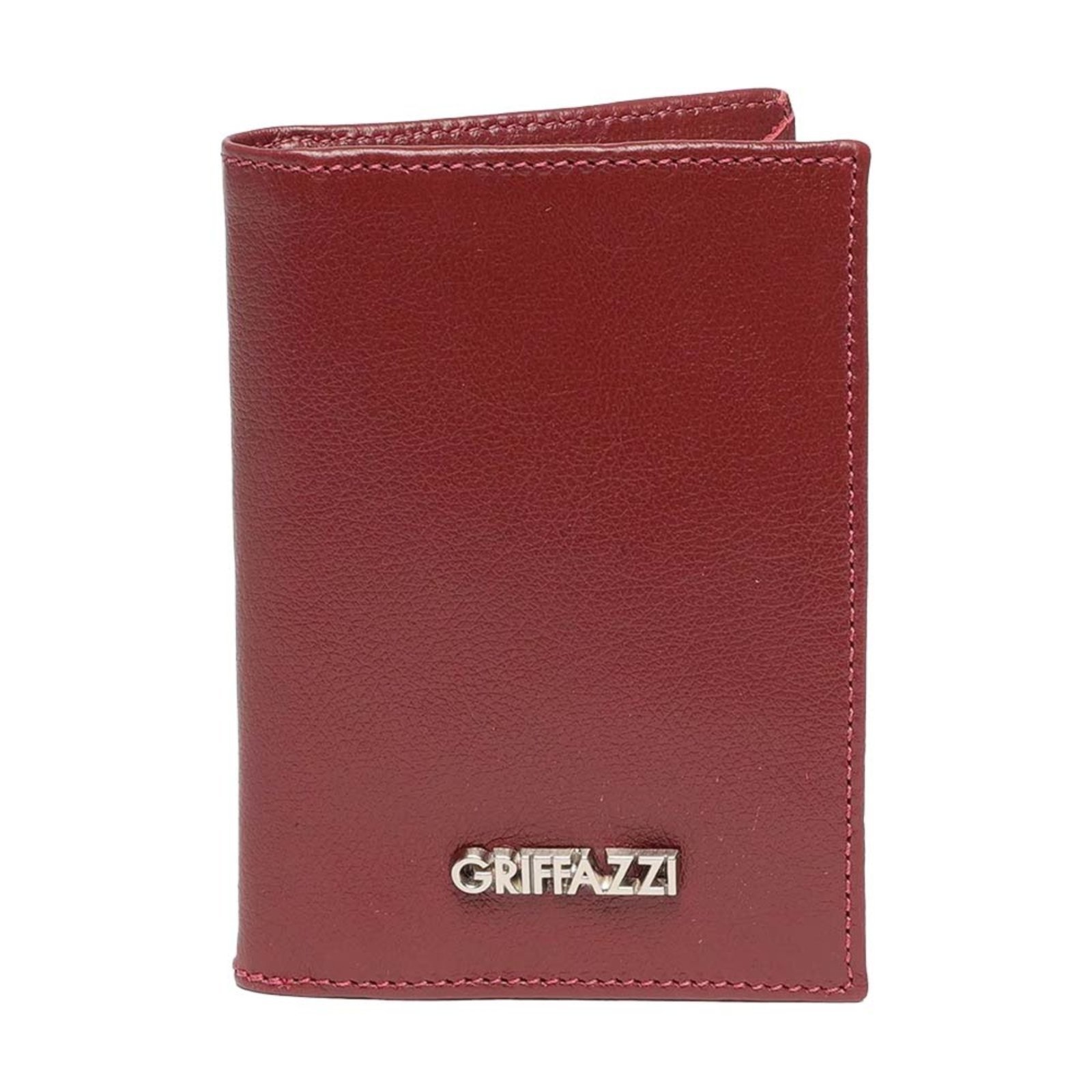 Porta Passaporte de Couro Griffazzi Bordô