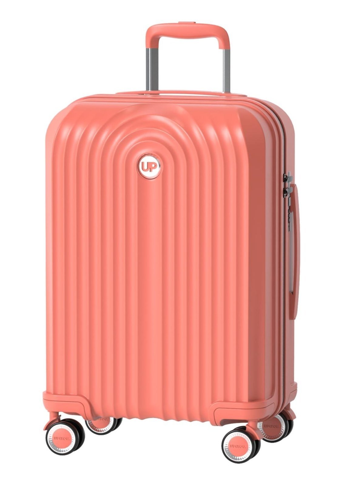 Infantil - Mala de Viagem Média ABS Bombinhas Rodas Duplas 360 Up4you Laranja