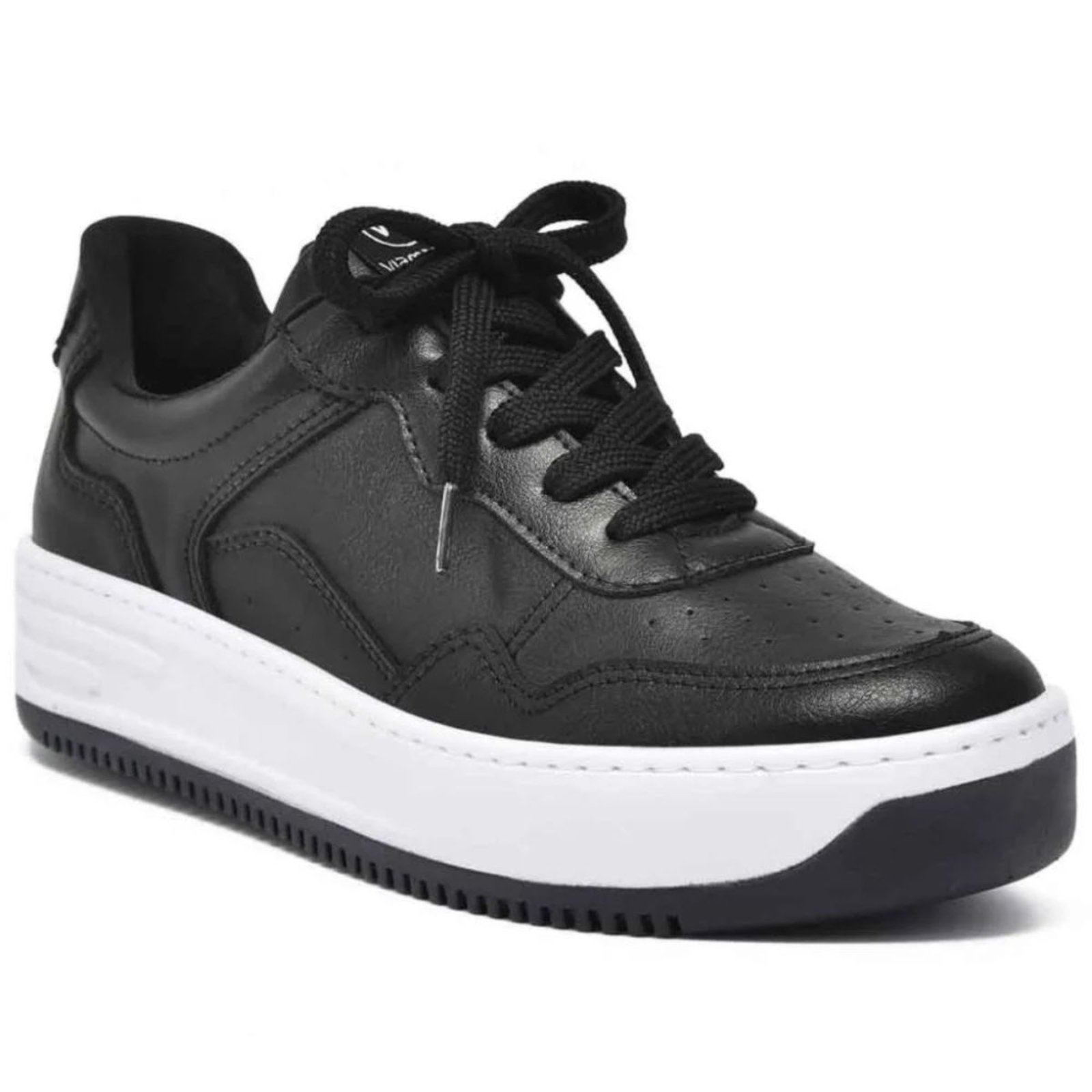 Tênis Feminino Via Marte Flatform Plataforma Moda Original – Preto