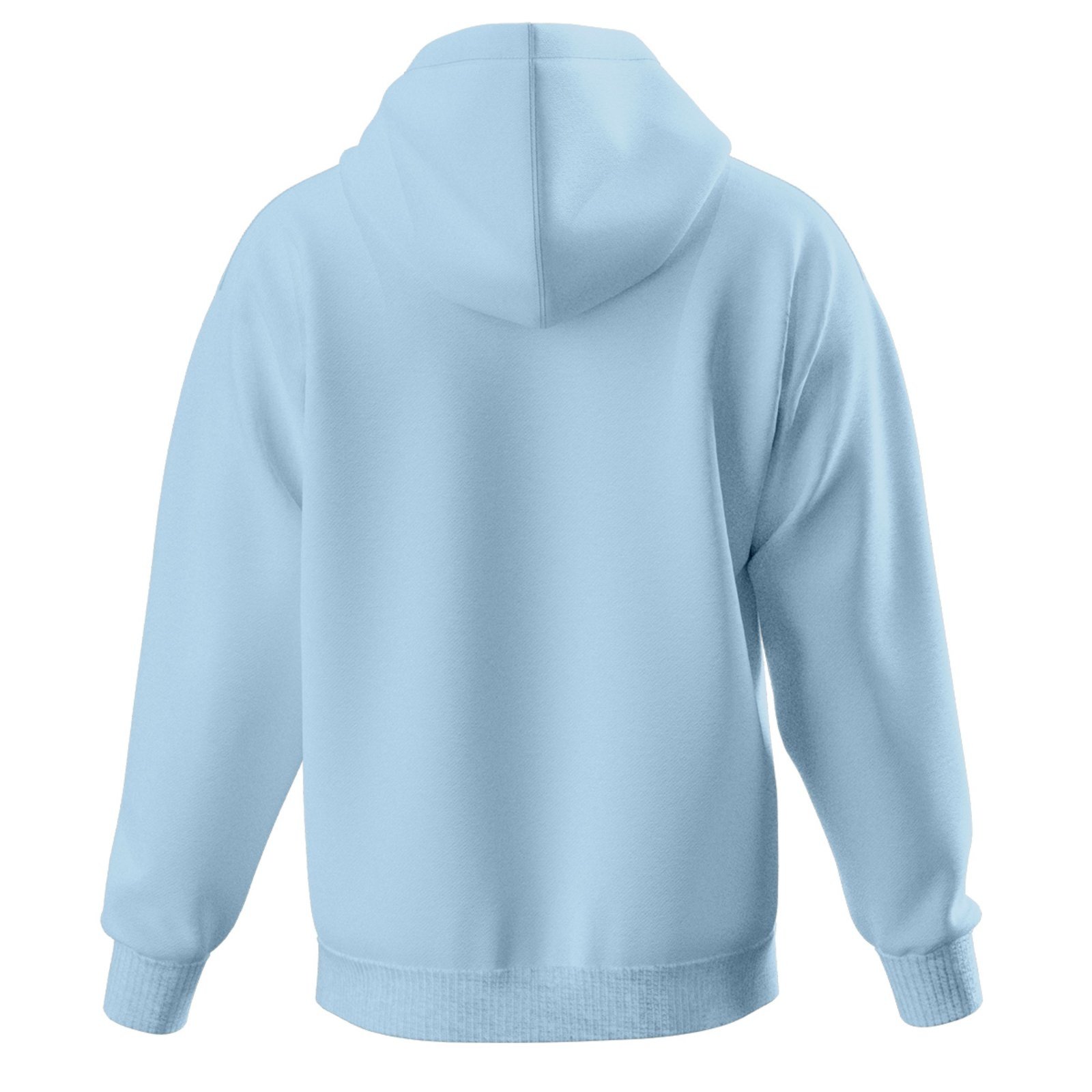 Vista 3 Kit Moletom Masculino e Feminino 2 Blusas Canguru com Bolso e Capuz Sol e Lua Relaxado azul Relaxado azul