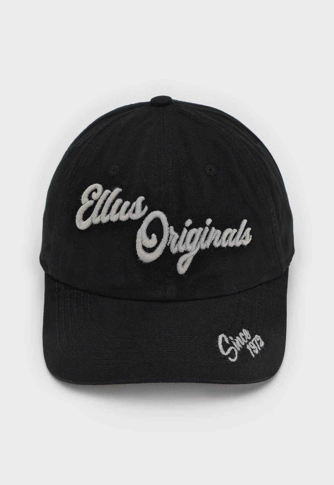 Boné Masculino Ellus Aba Curva Logo Preto