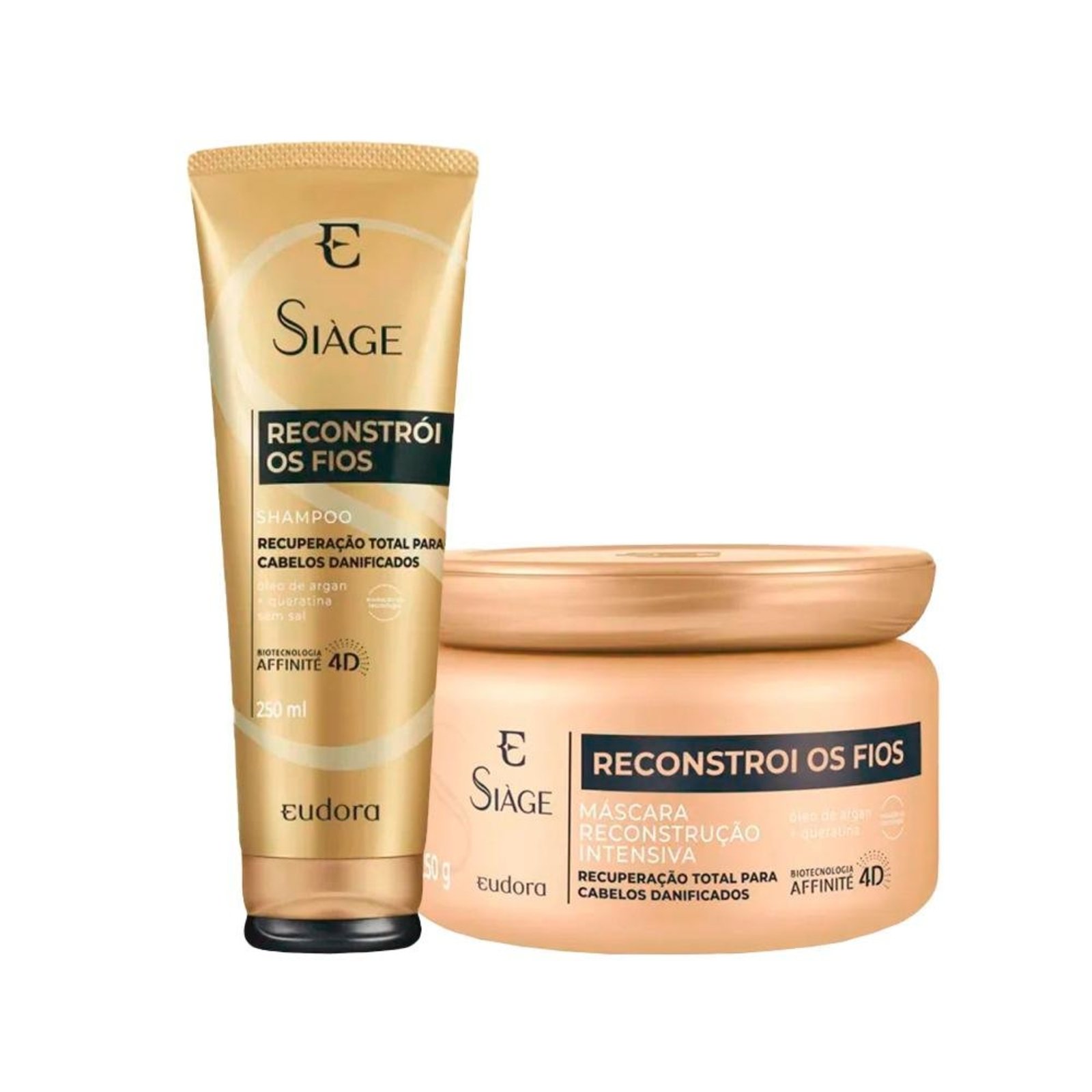 Kit Eudora Siáge Reconstrói os Fios 4D - Shampoo e Máscara
