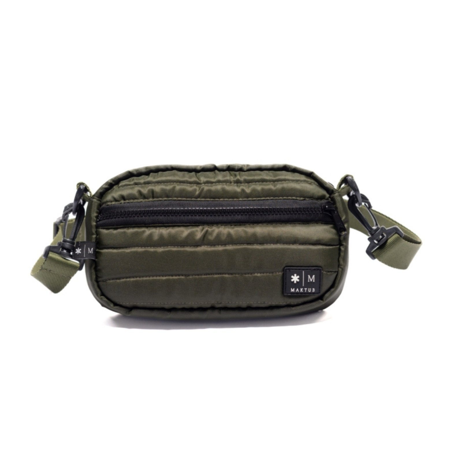 Bolsa Feminina Transversal Tiracolo Com Alça Ombro Crossbody marca maktub cor verde estilo puff