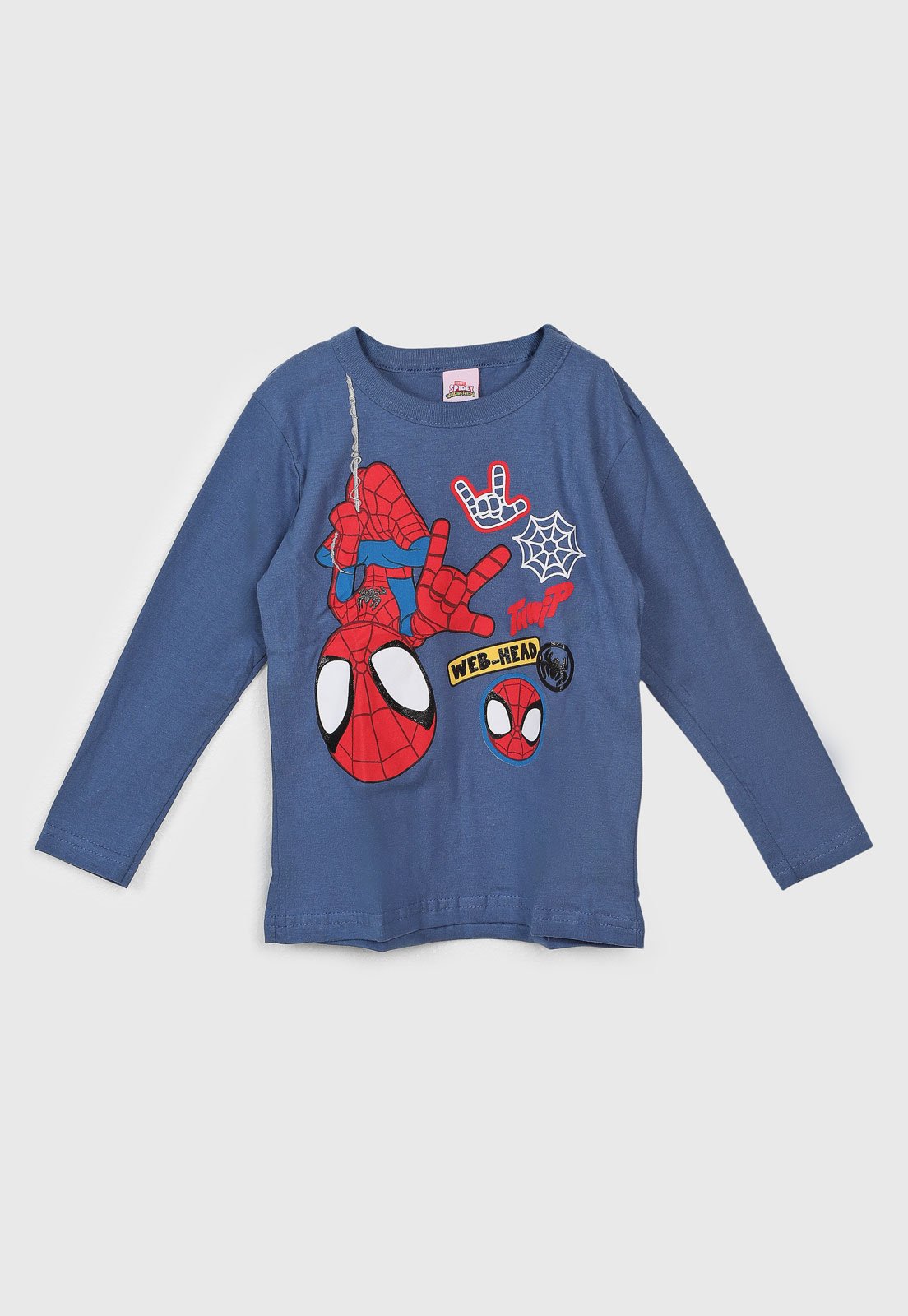 Camiseta Brandili Homem Aranha Azul