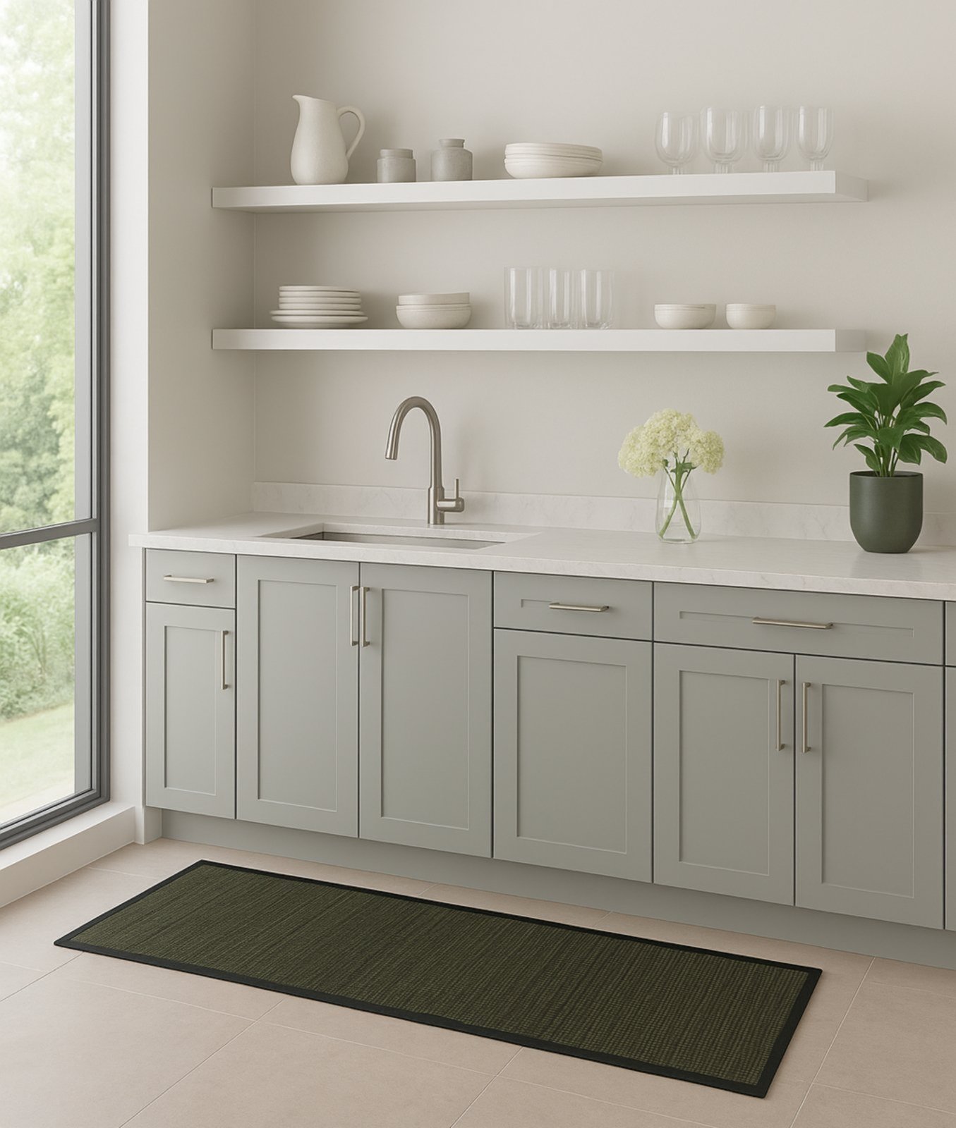 Tapete Passadeira Moderno Antiderrapante 45x180cm - 009 Niazitex