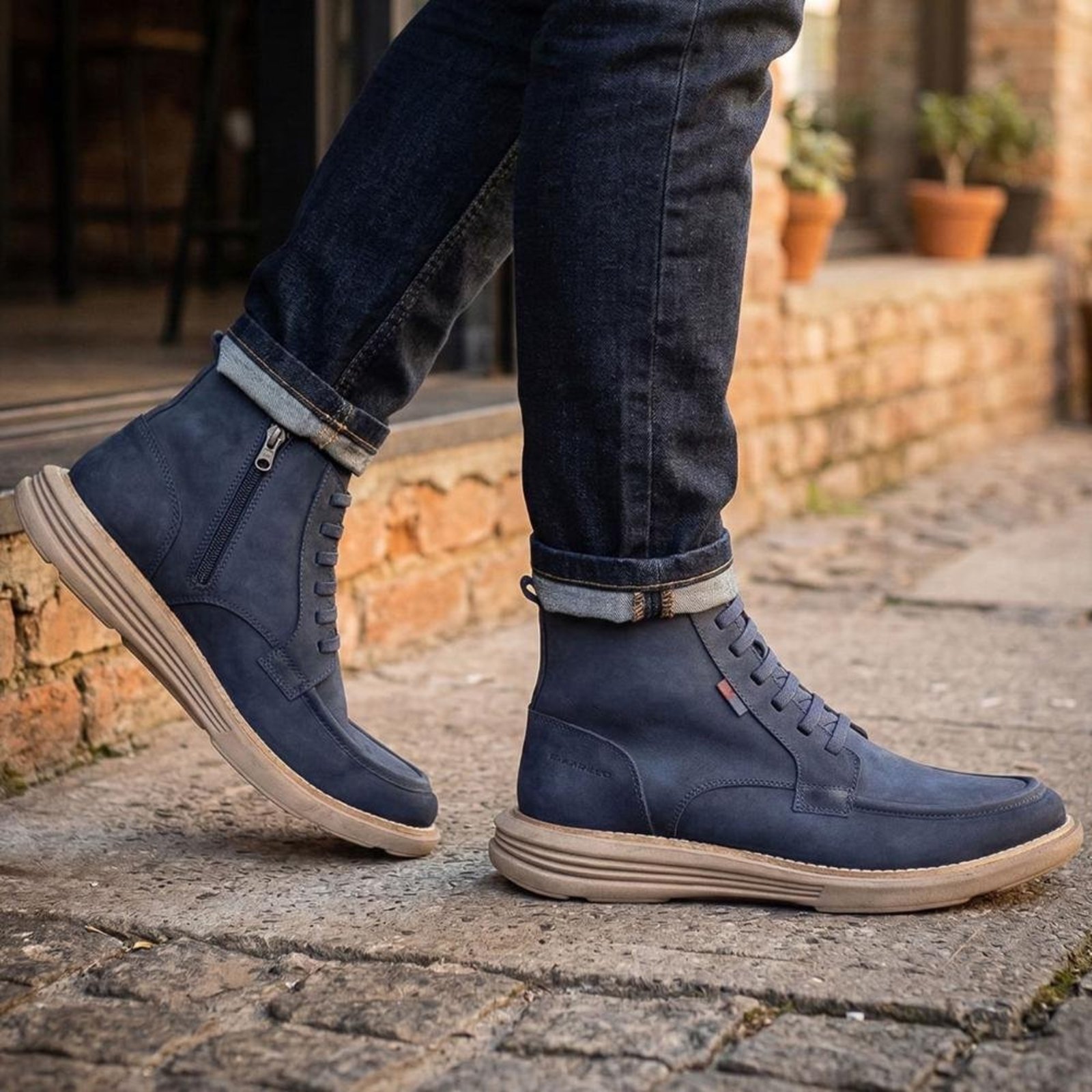 Bota Atlas 12705 Azul Marinho