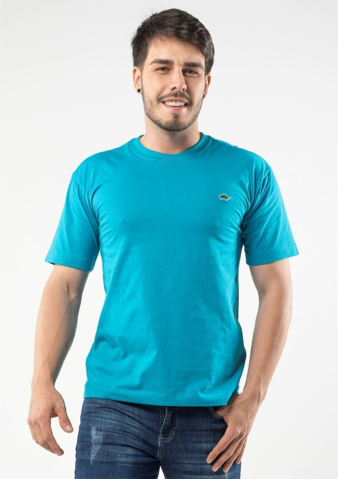 Camiseta Masculina Básica | Pau a Pique Azul