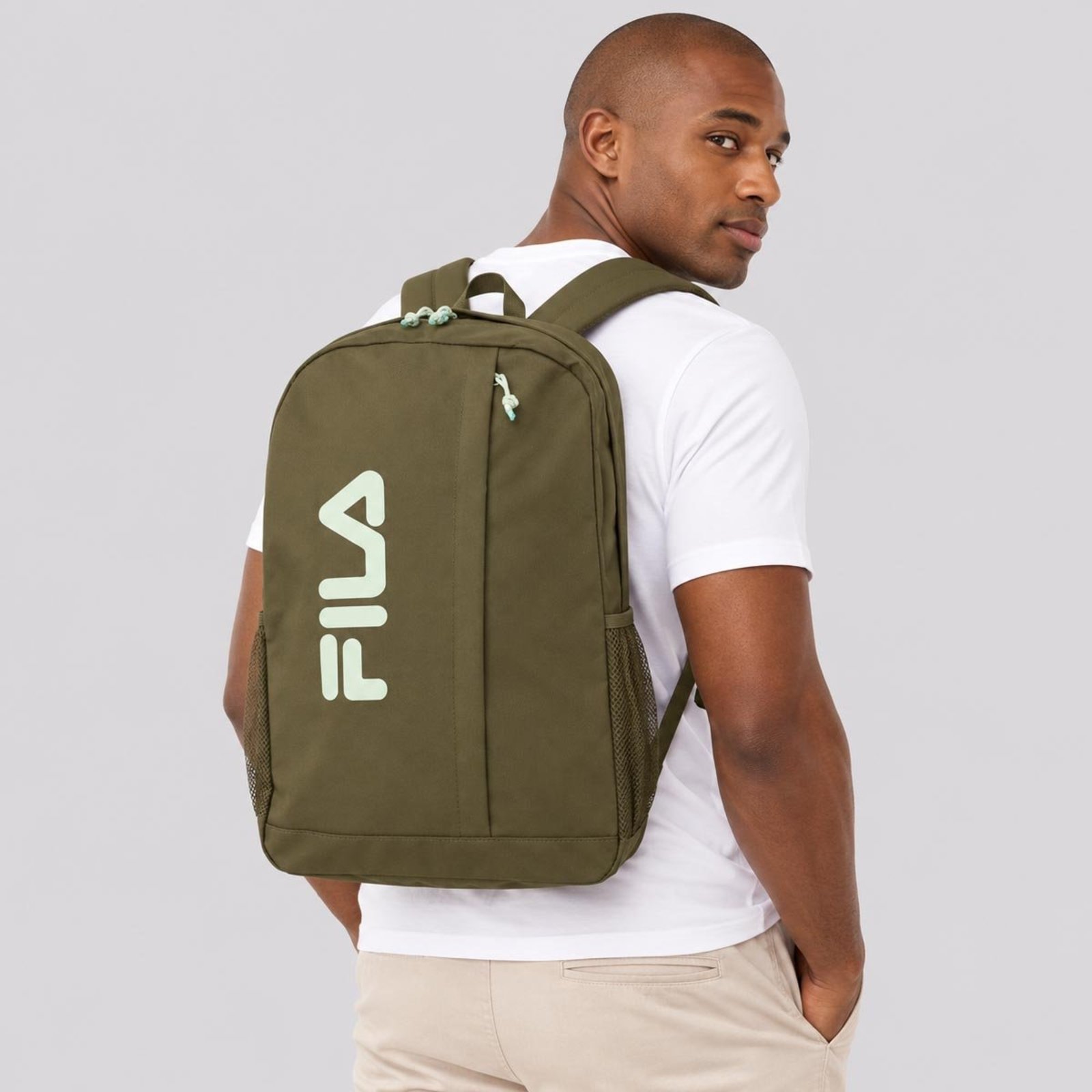 Mochila Fila Basic Letter U Verde Oliva