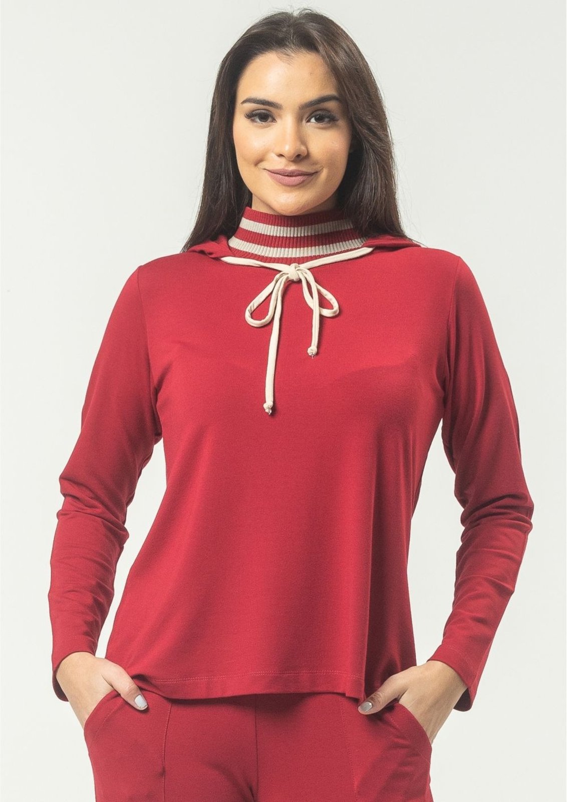Blusa Pau a Pique Manga Longa Vermelho VERMELHO – P Pau a Pique