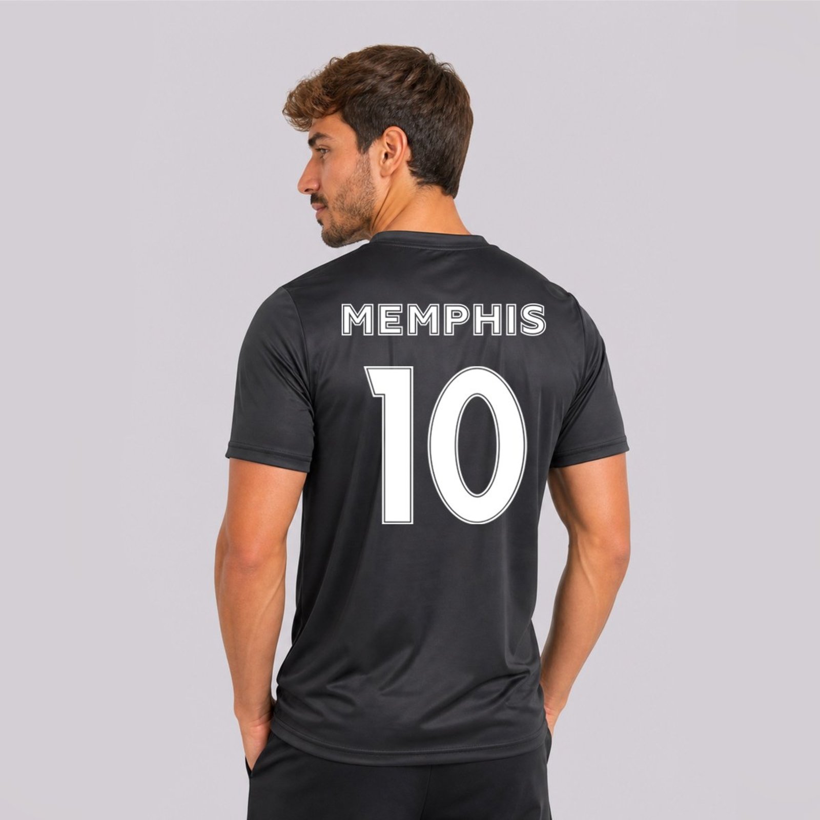 Camisa Corinthians Brasão 10 Memphis All Black
