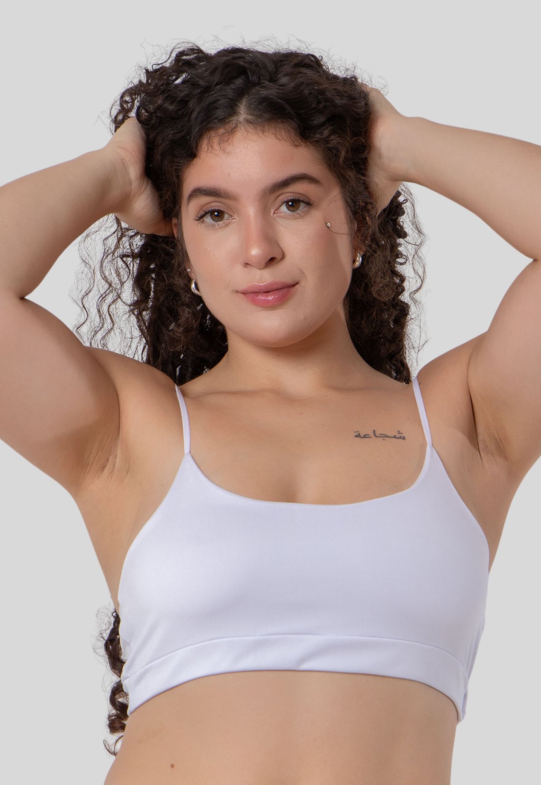 Vista 3 Top Alcinha Anágua Cropped Segunda Pele Feminino Diluxo bege Diluxo bege