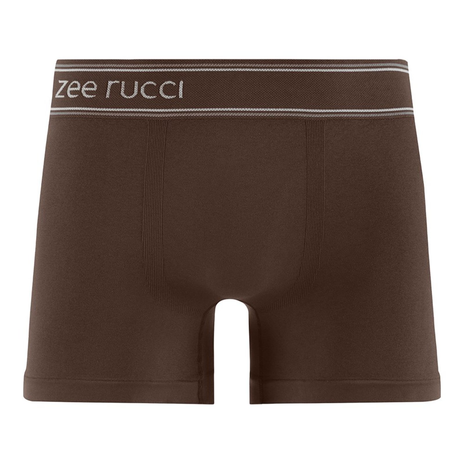 Cueca Boxer Plus Size Linear sem Costura Marrom