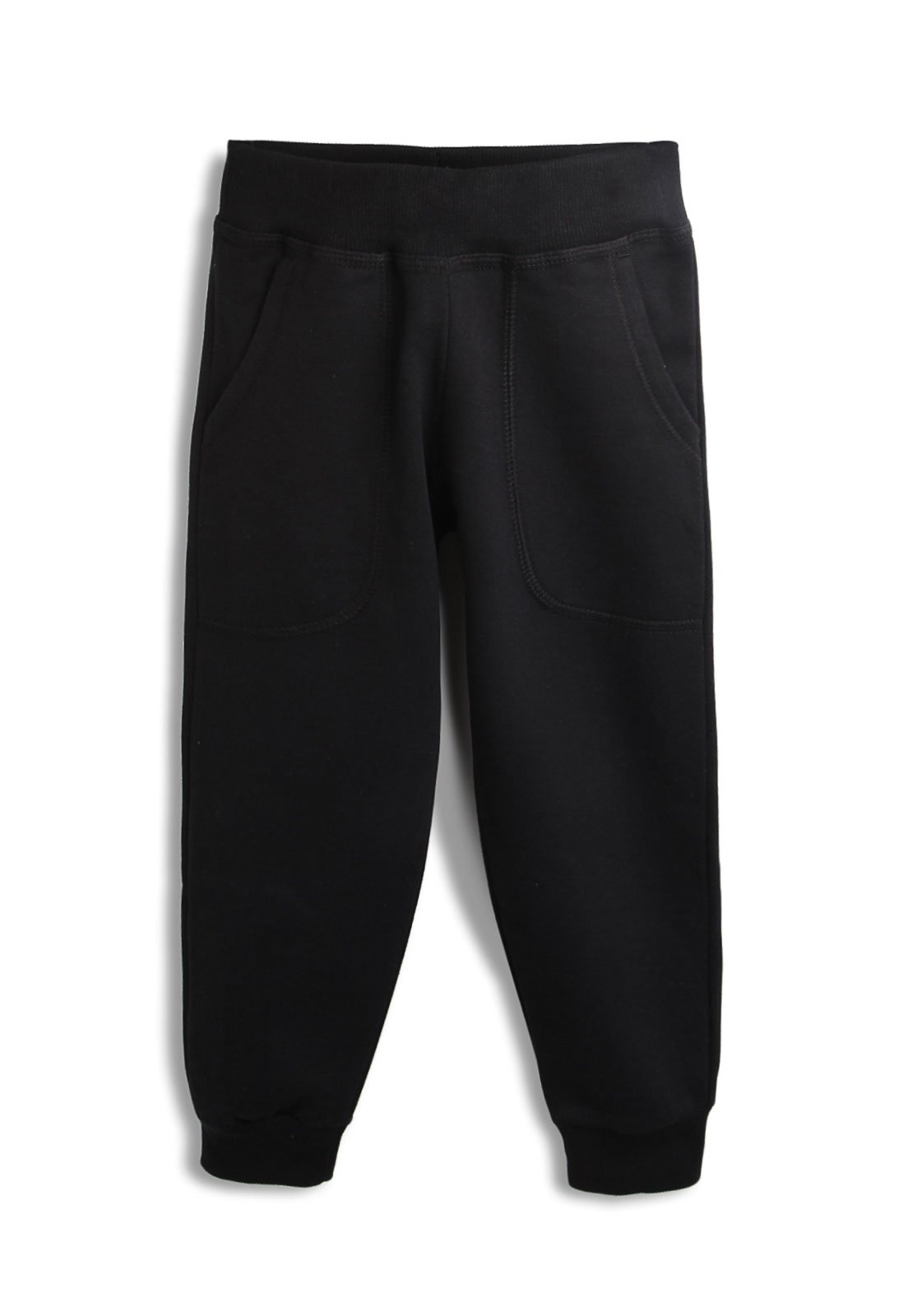 Infantil - Calça de Moletom Hering Menino Lisa Preta
