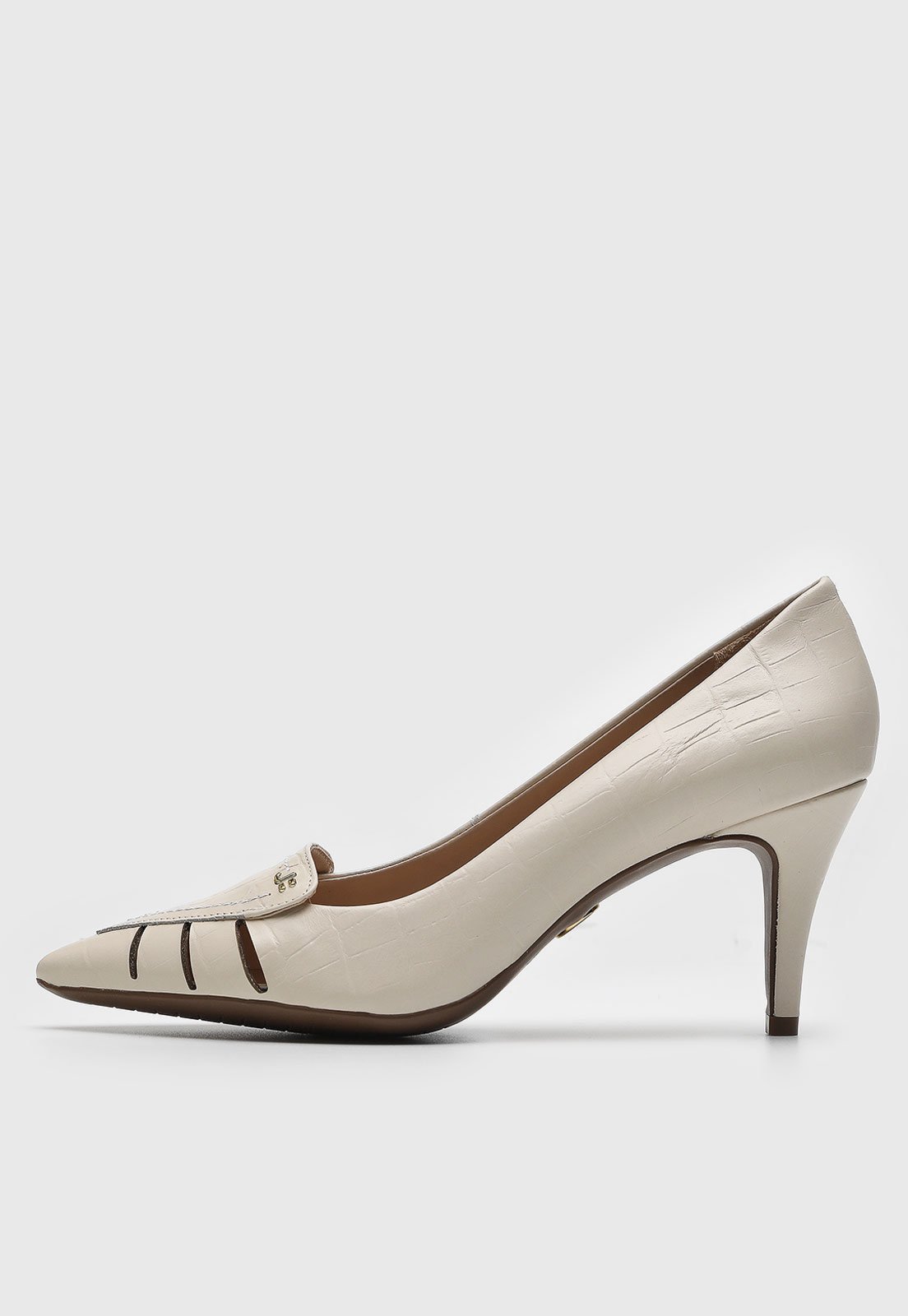 Scarpin Jorge Bischoff Recortes Off-White