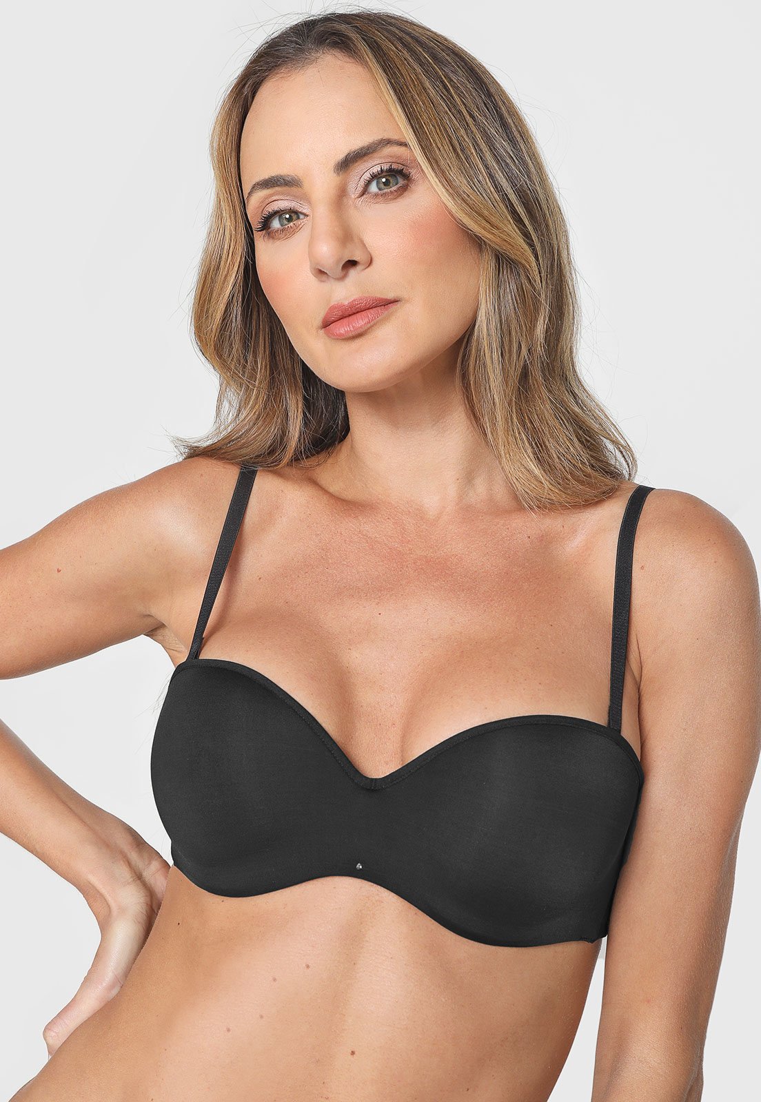 Sutiã Liz Tomara-Que-Caia Lift-Strapless 51803 Preto