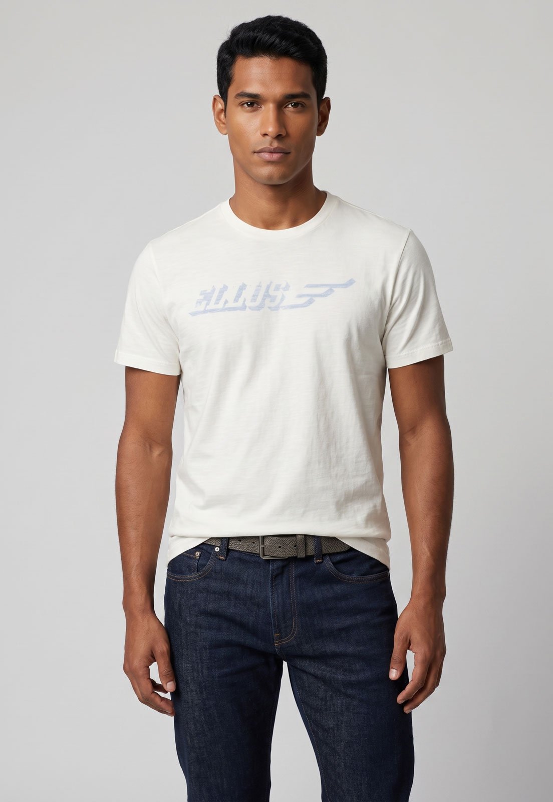 Camiseta Masculina Ellus Flamê Fine Classic Branca