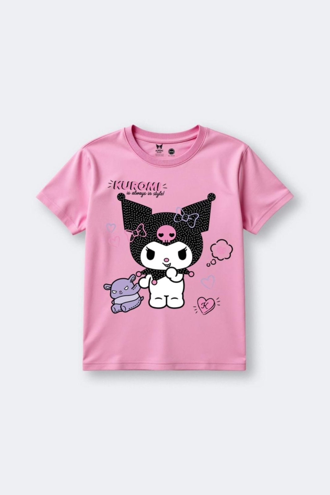 Infantil - Blusa menina Kuromi com strass Brandili