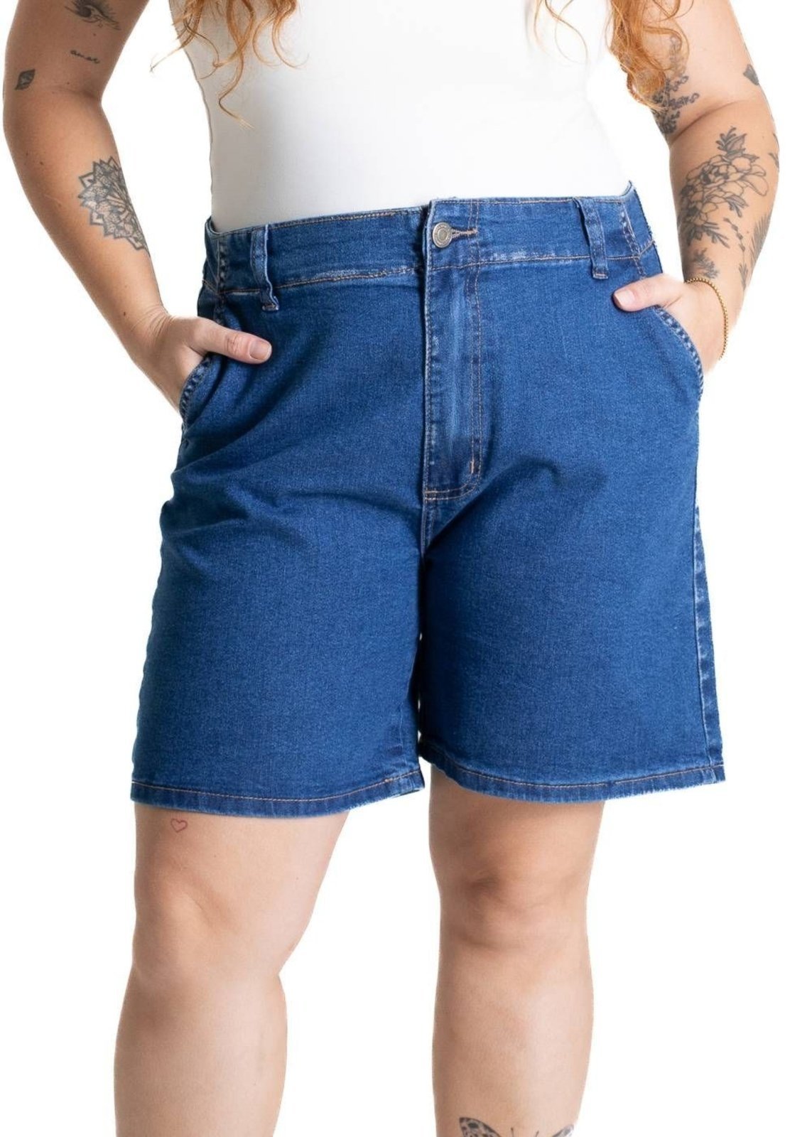 Bermuda Jeans Sawary Plus Size – 281122 – Azul – Sawary