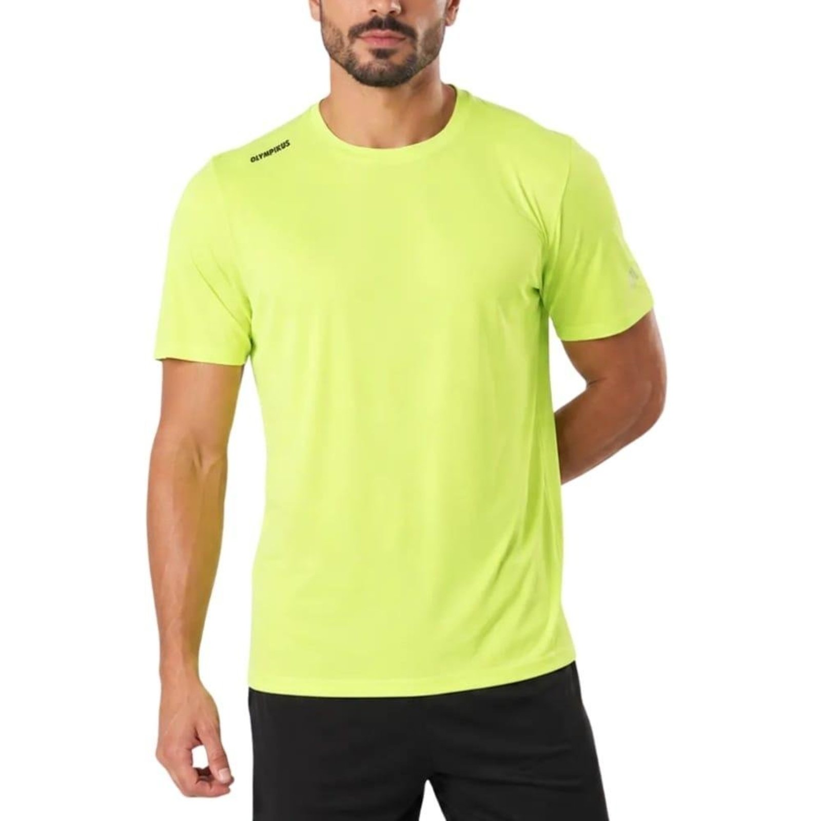 Camiseta Masculino Dry Fit Olympikus Corre OIMSC26608 Verde Claro G