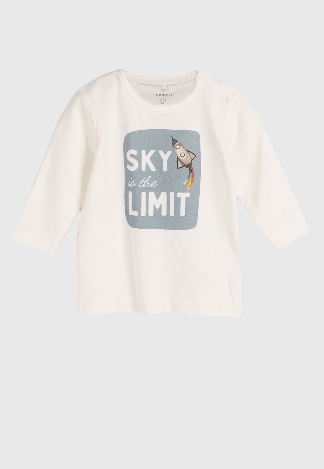Infantil - Blusa Name It Sky Is The Limit Off-White
