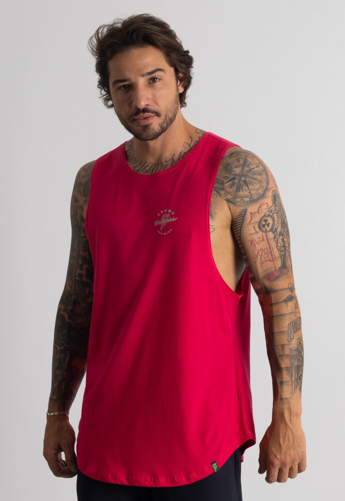 Regata Crown Training Tank Bodybuilder Musculação Treino