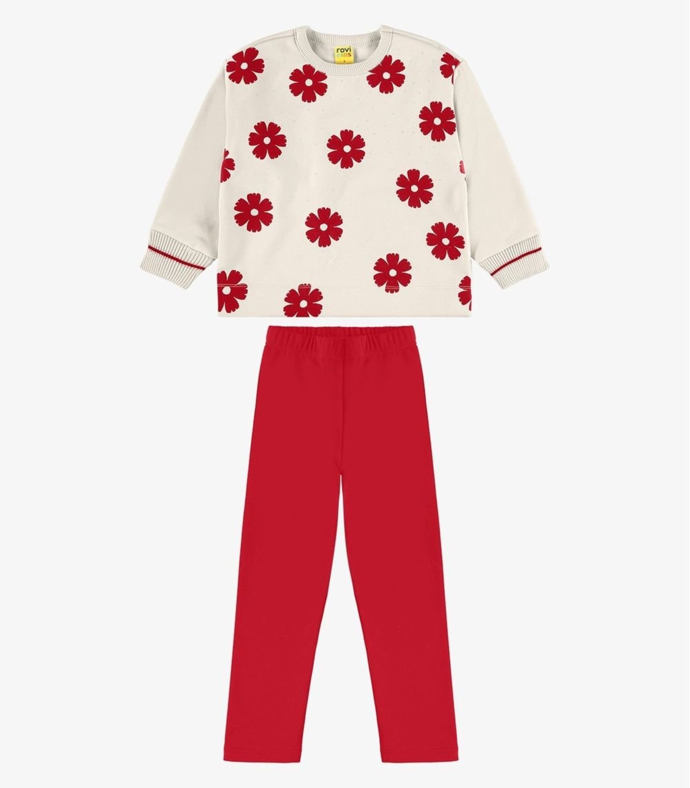 Infantil - Conjunto Blusão com Legging Molecotton Rovi Bege