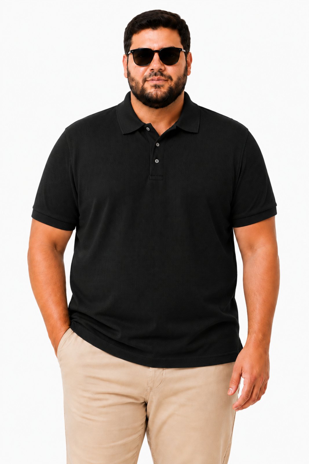 Camisa Masculina Plus Size D Bell Outlet Fashion Preto