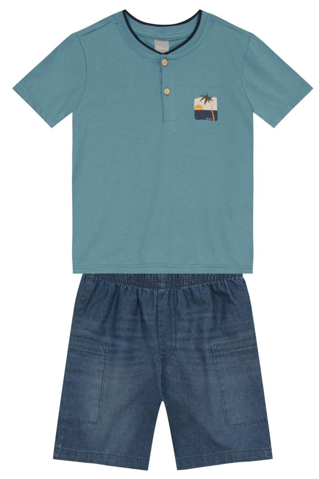 Infantil - Conjunto menino palmeira Mundi