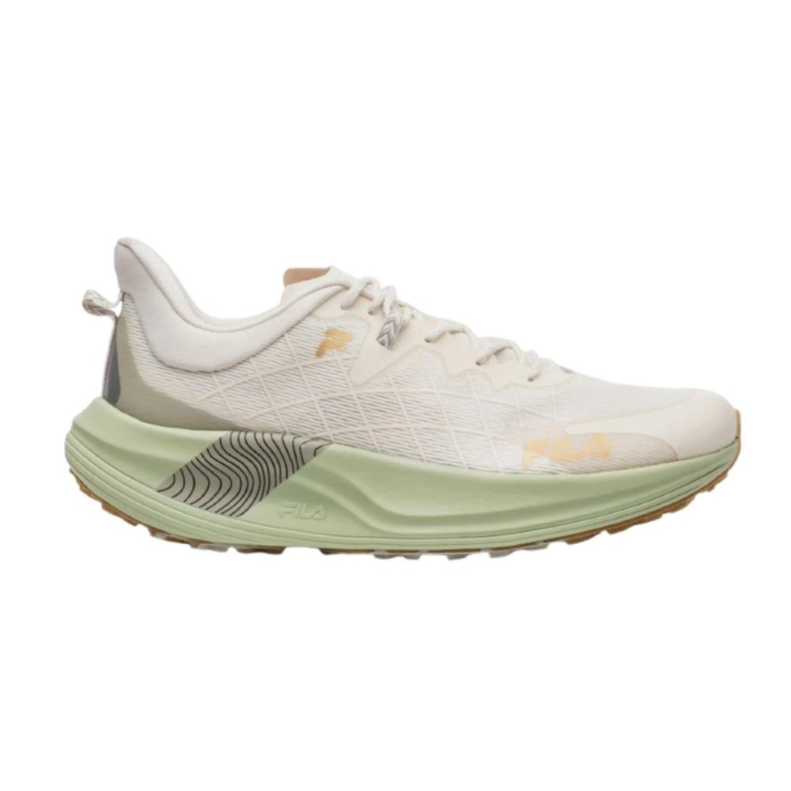 Vista 2 Tênis Fila Racer Skytrail Masculino dourado/olc bege Fila bege