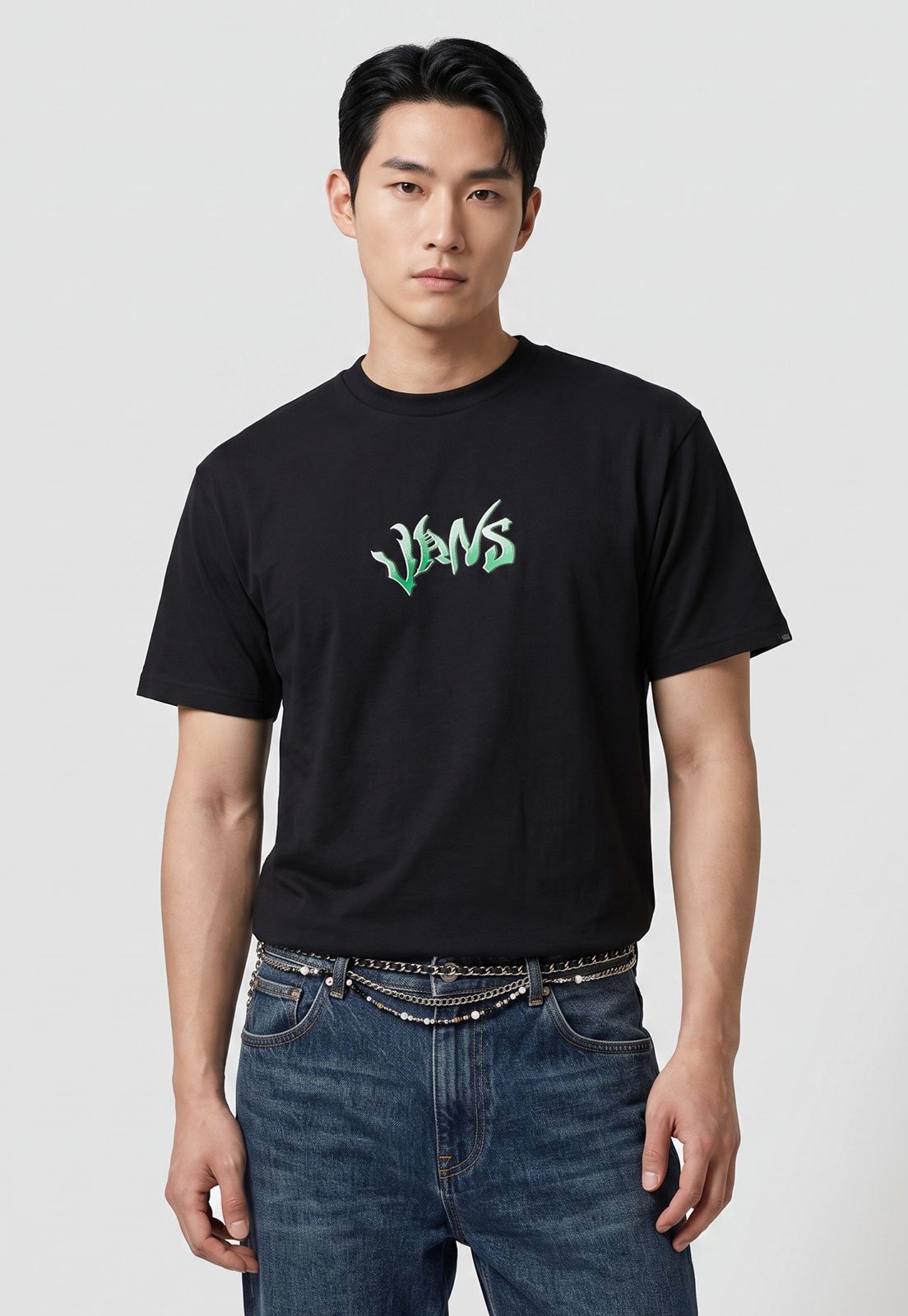 Camiseta Masculina Vans Wild Circle SS Tee Preta