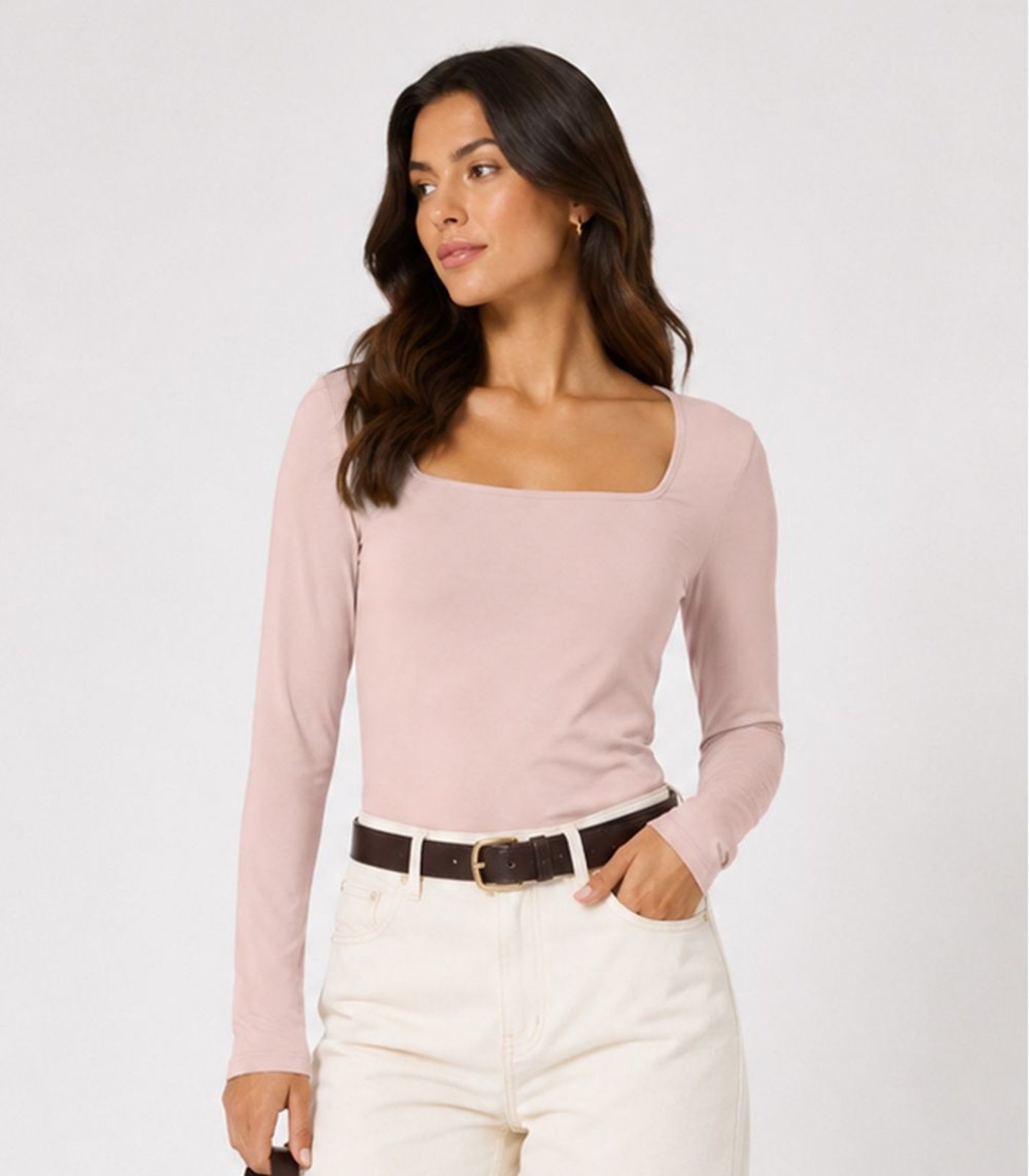 Blusa Manga Longa Feminina Infinita Cor Rosa