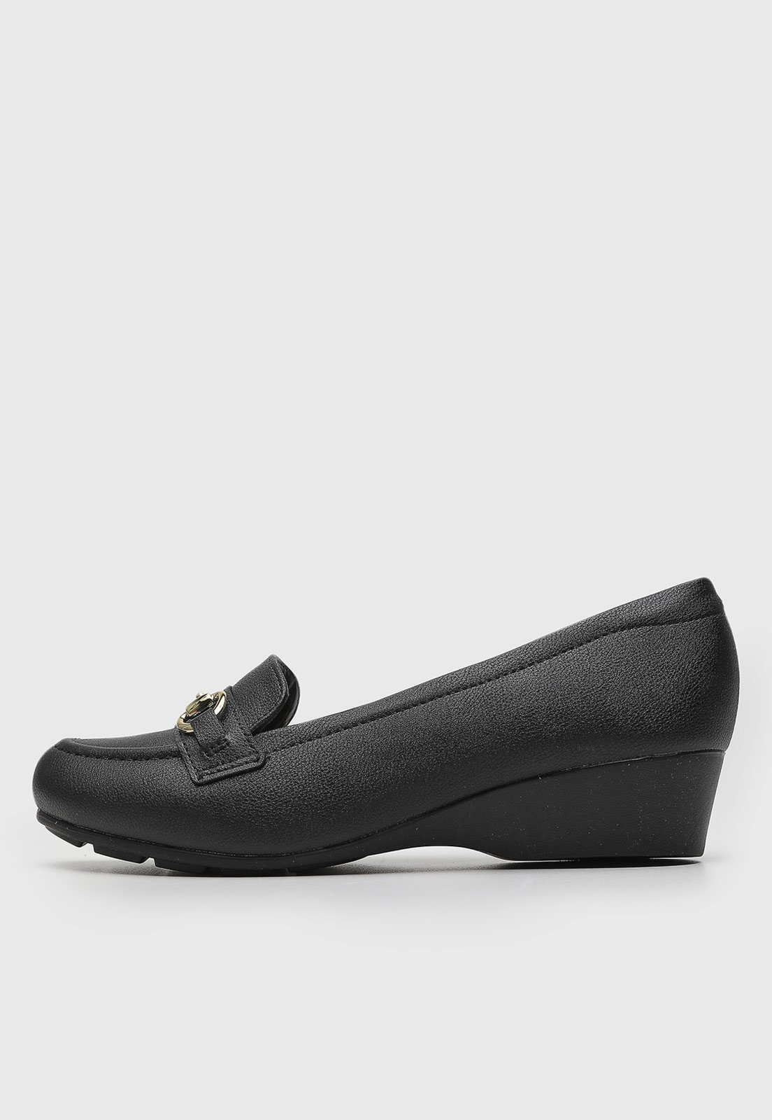 Scarpin Feminino Modare Salto Anabela Baixo Preto