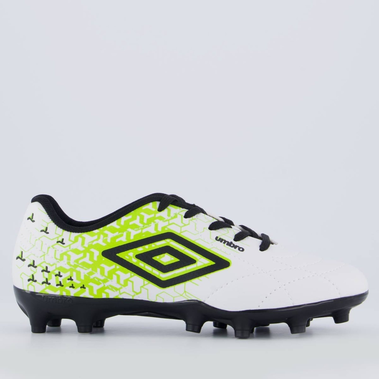 Chuteira Umbro Class Neo Campo Juvenil Branca e Verde