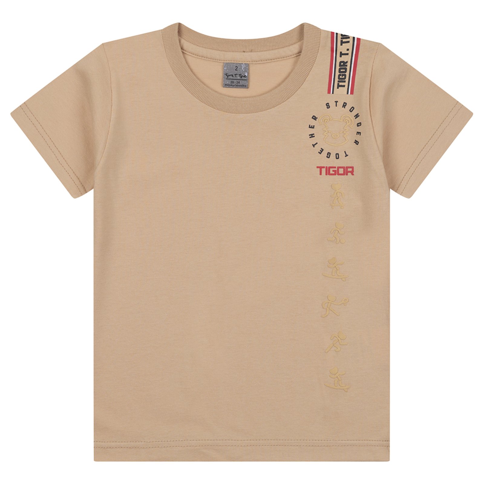 Infantil - Camiseta Manga Curta Masculina Tigor T. Tigre