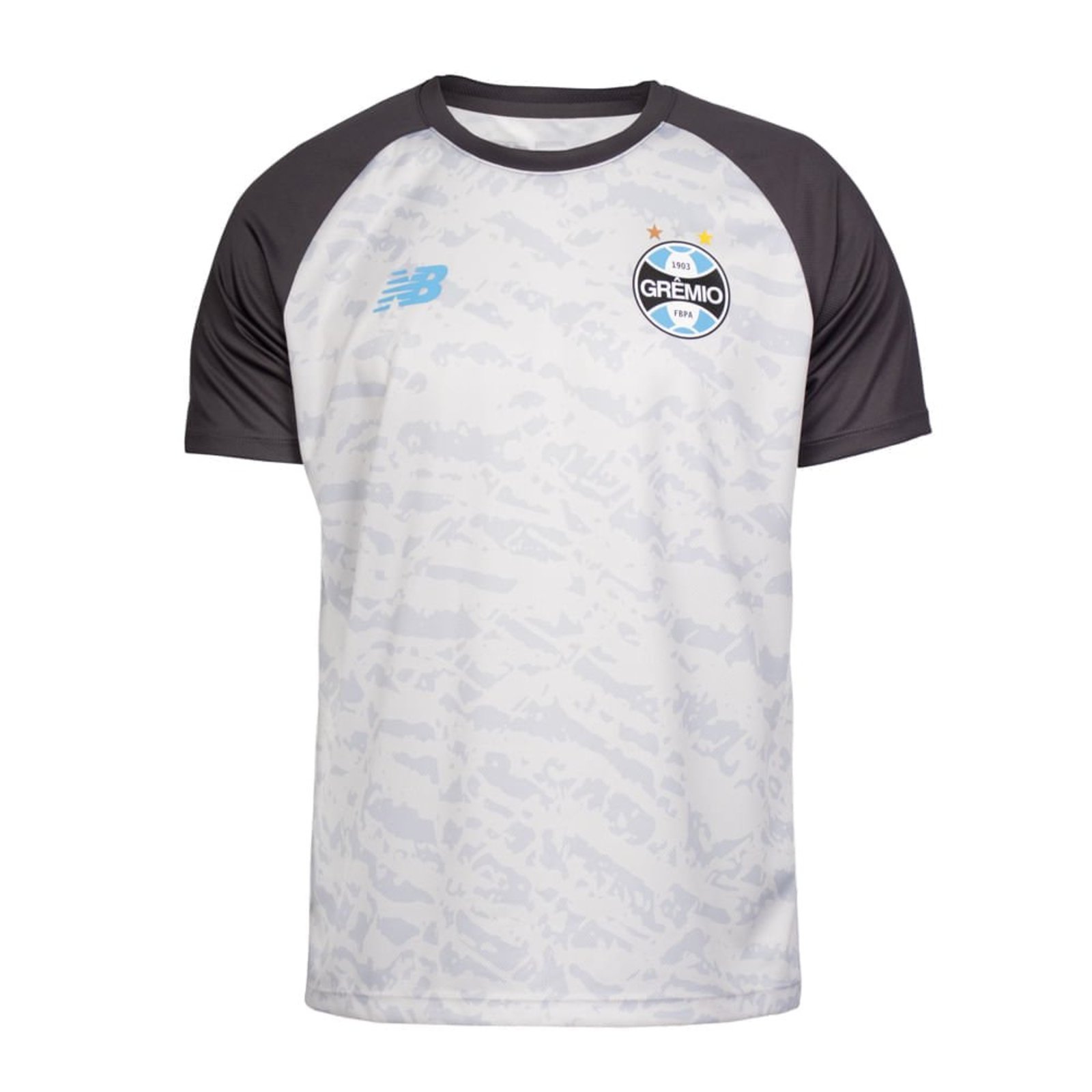 Camiseta Masculina New Balance Grêmio Treino 2026 Cinza