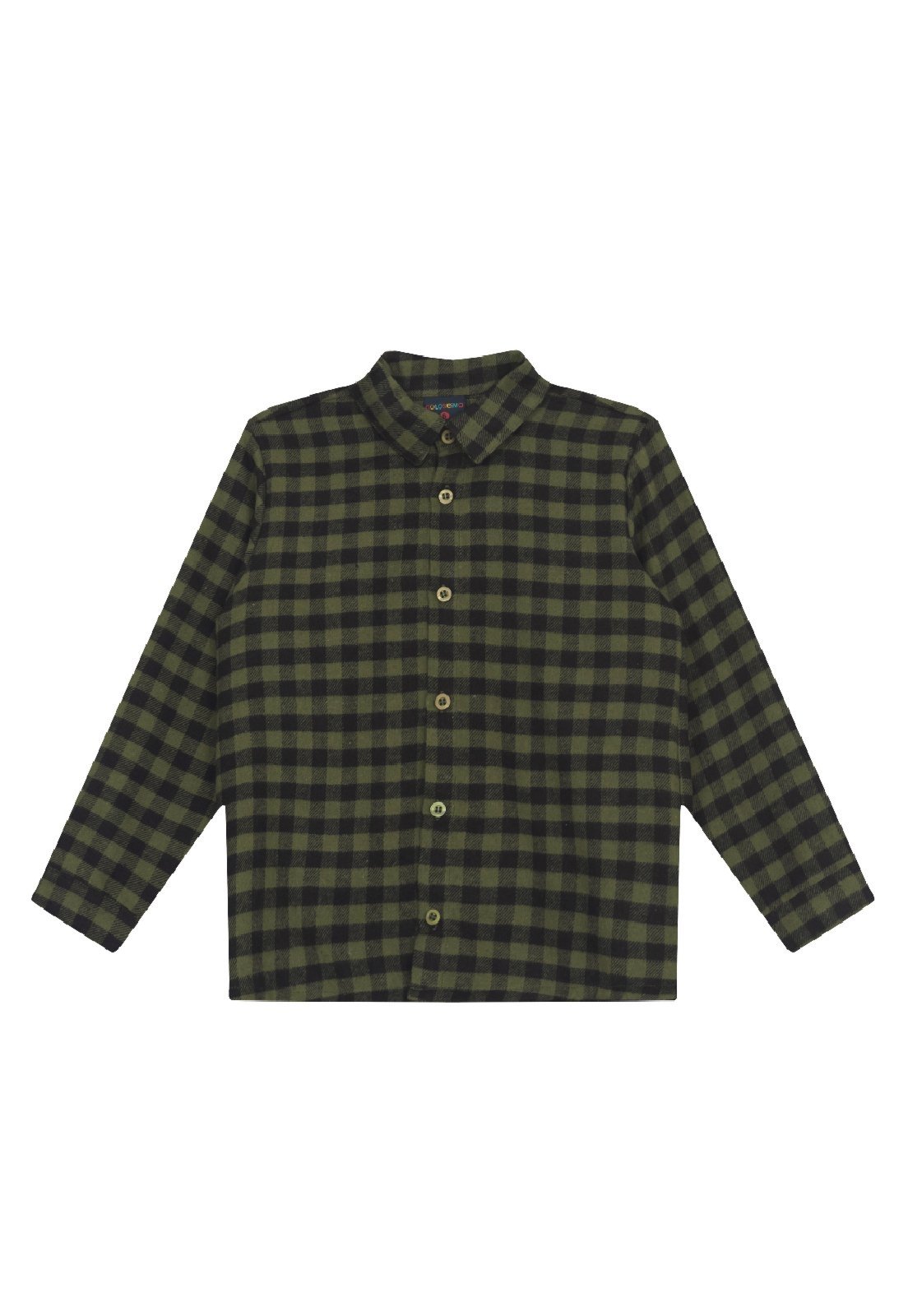 Infantil - Camisa para Menino em Flanela Guloseima Verde