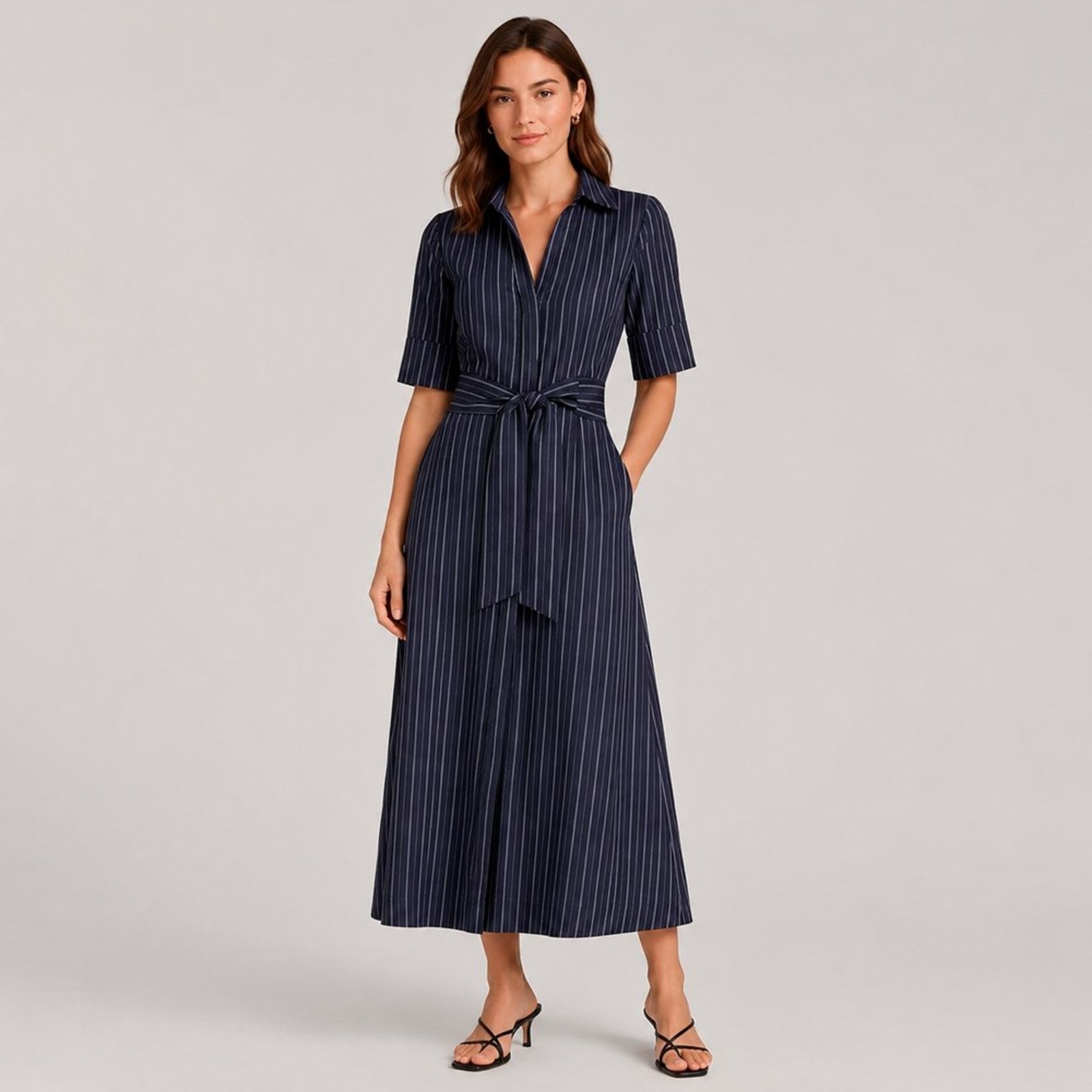 Vestido Dudalina Feixa Eva Pr27 Azul Feminino