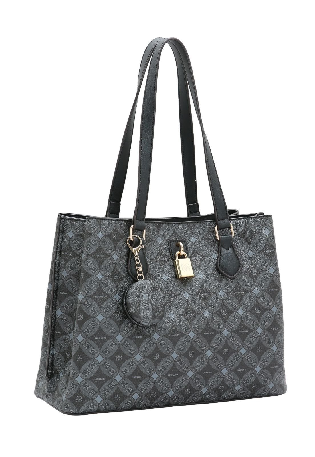 Bolsa Feminina Chenson Monograma Contemporâneo 3485373 Preto