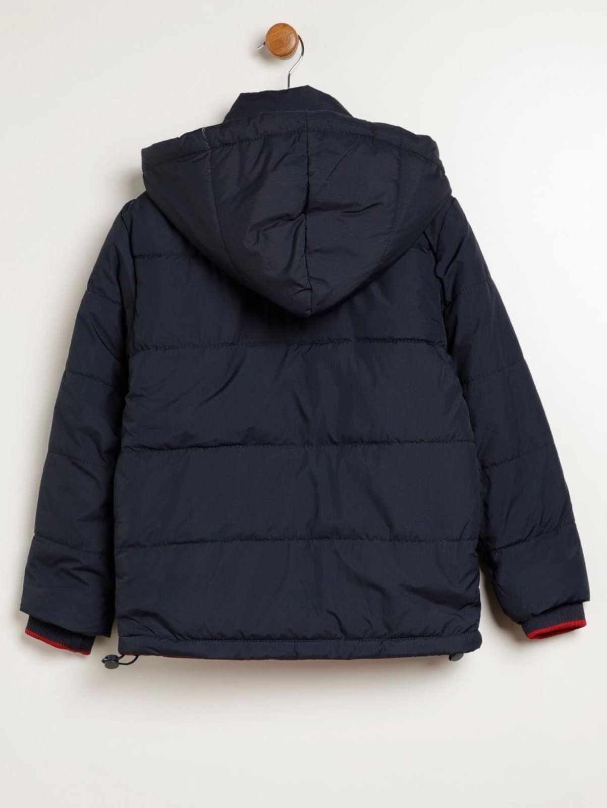 Vista 3 Infantil - Jaqueta Puffer Dupla Face Para Menino - MARINHO Gangster azul Gangster azul