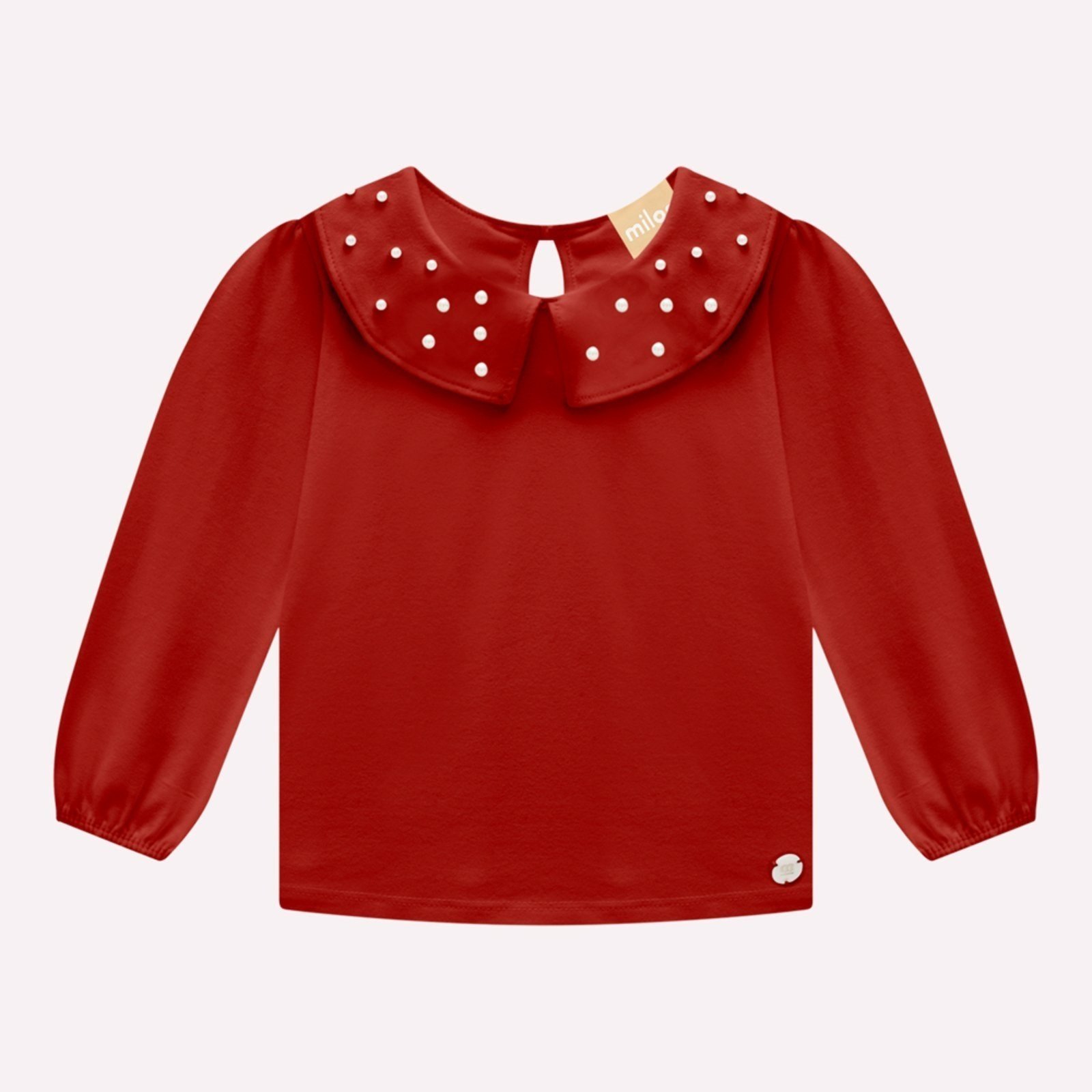 Infantil - Blusa Menina Pérolas Milon