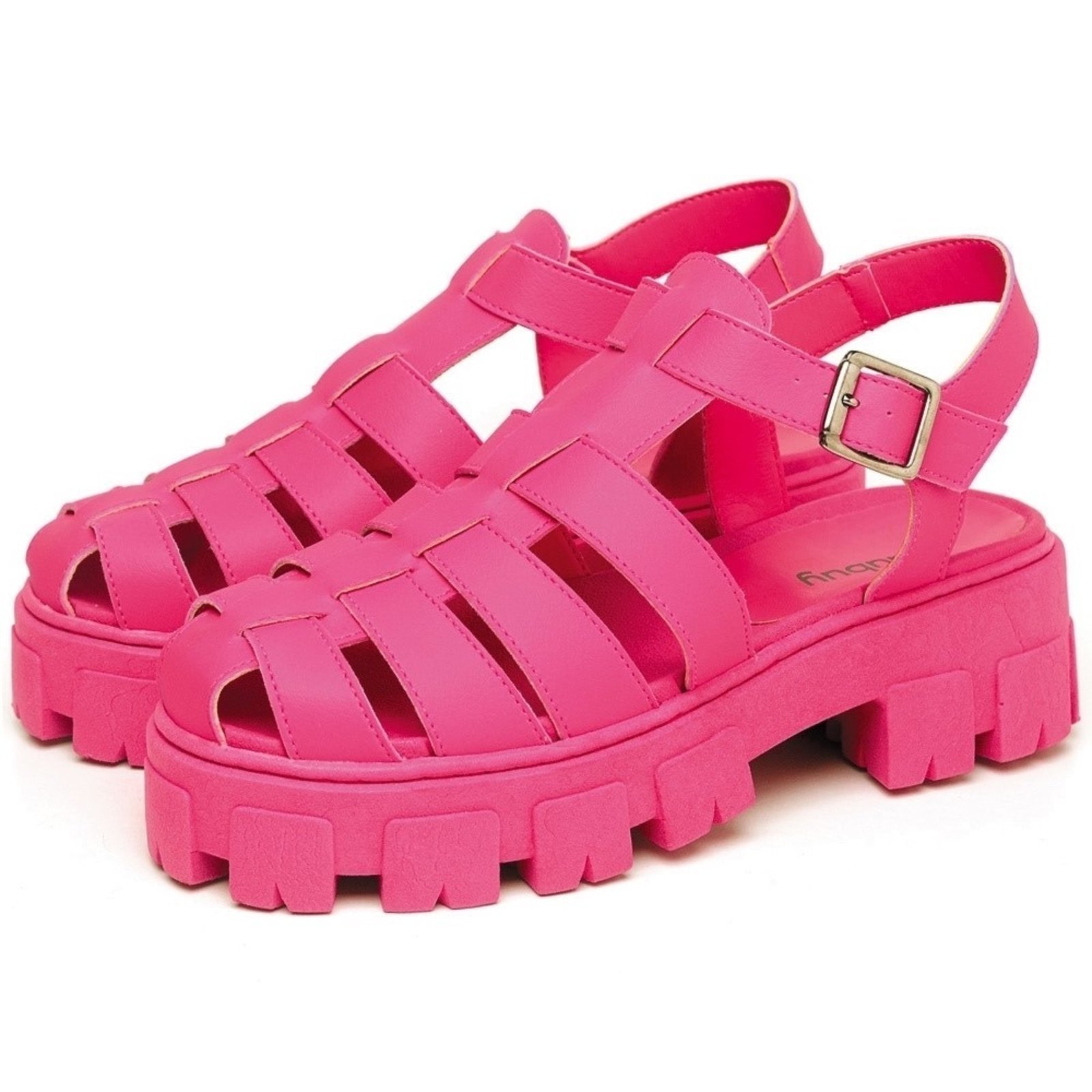 Sandália Rasteira Feminina Fisherman DUBUY 1601 Rosa