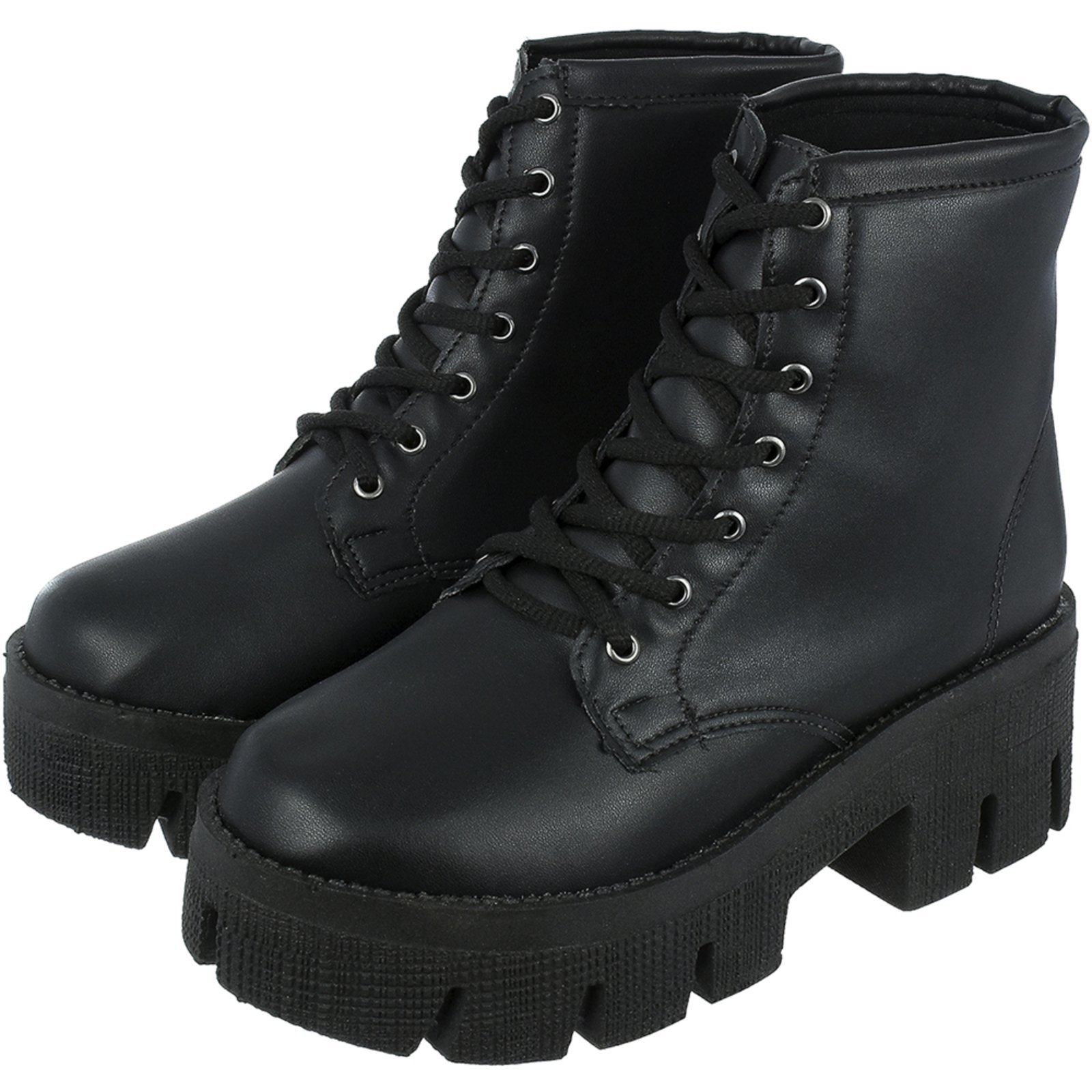 Coturno Feminino Donatella Shoes Confort Preto Tratorado