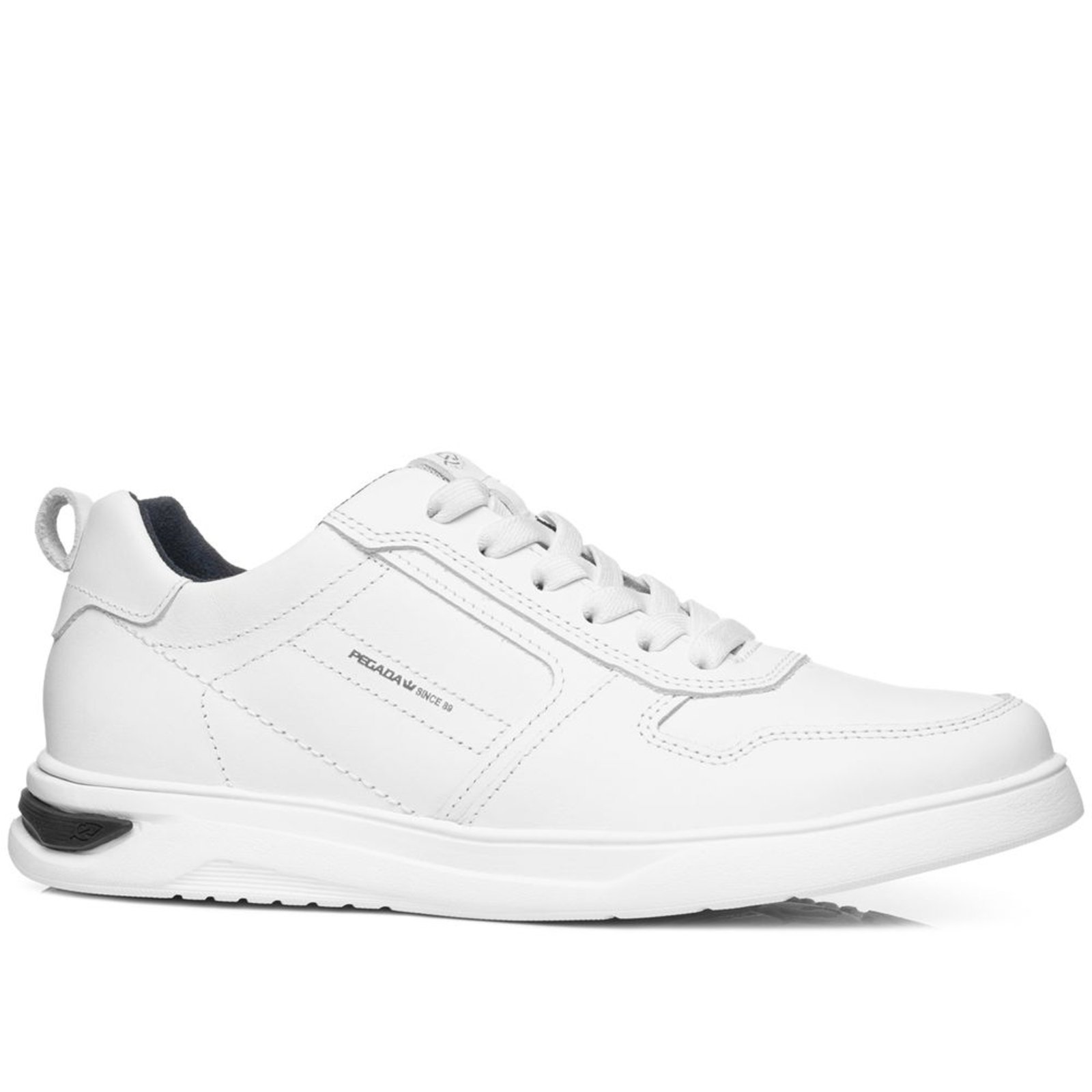 Tênis Casual Pegada Masculino em Couro Branco 112401-01 Tênis Casual Pegada Masculino em Couro Branco 112401-01 42