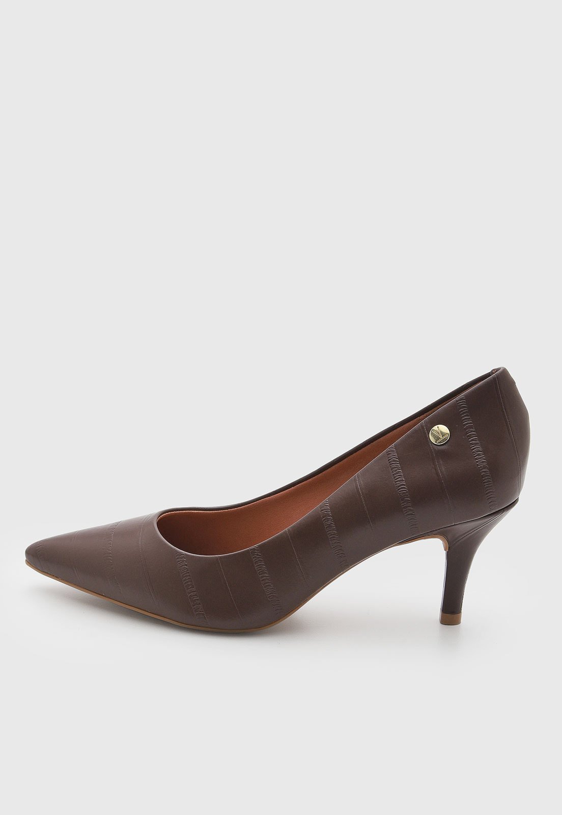 Scarpin Feminino Vizzano Bico Fino Marrom