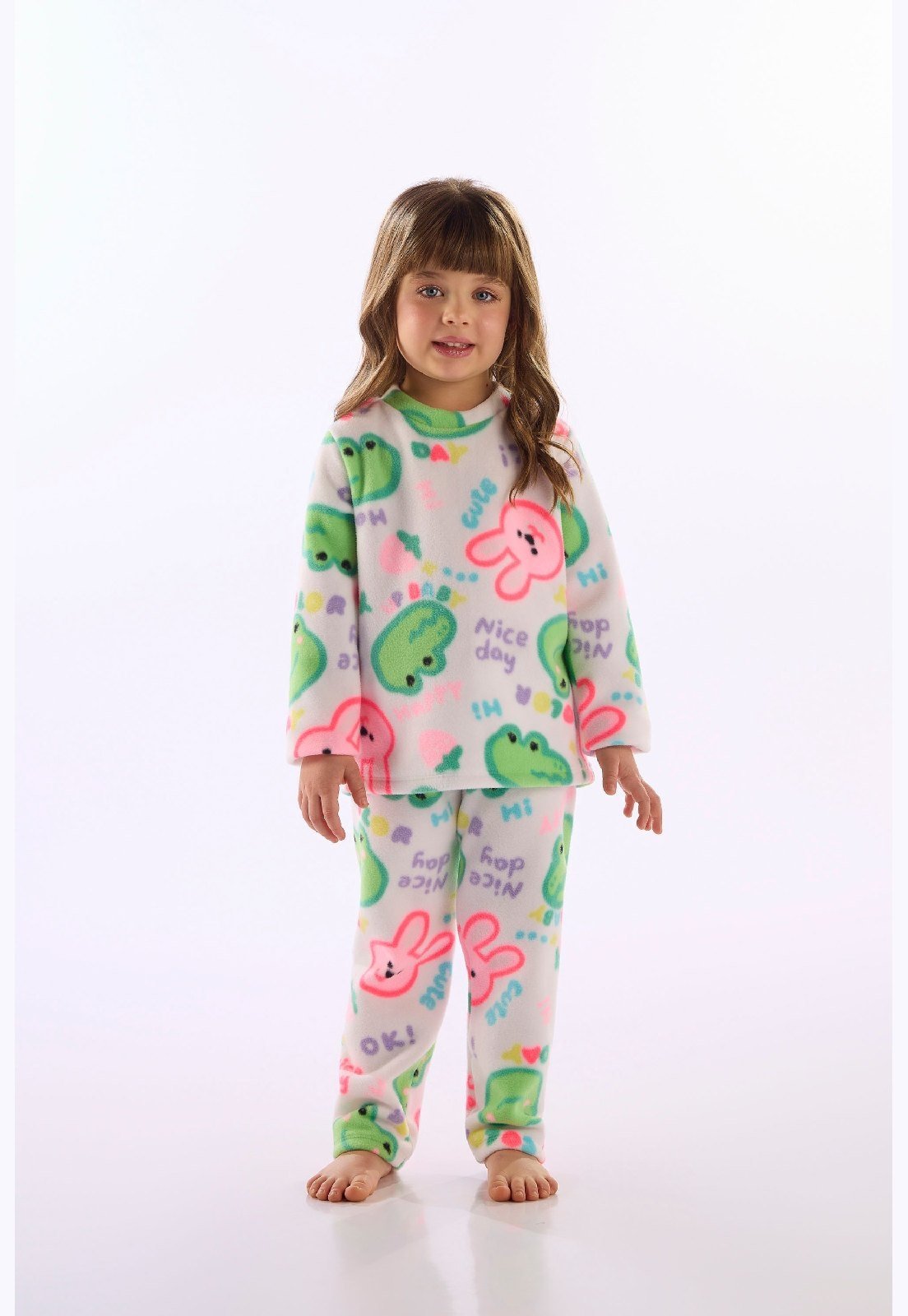 Pijama Soft Thermo Estampado Up Baby Branco