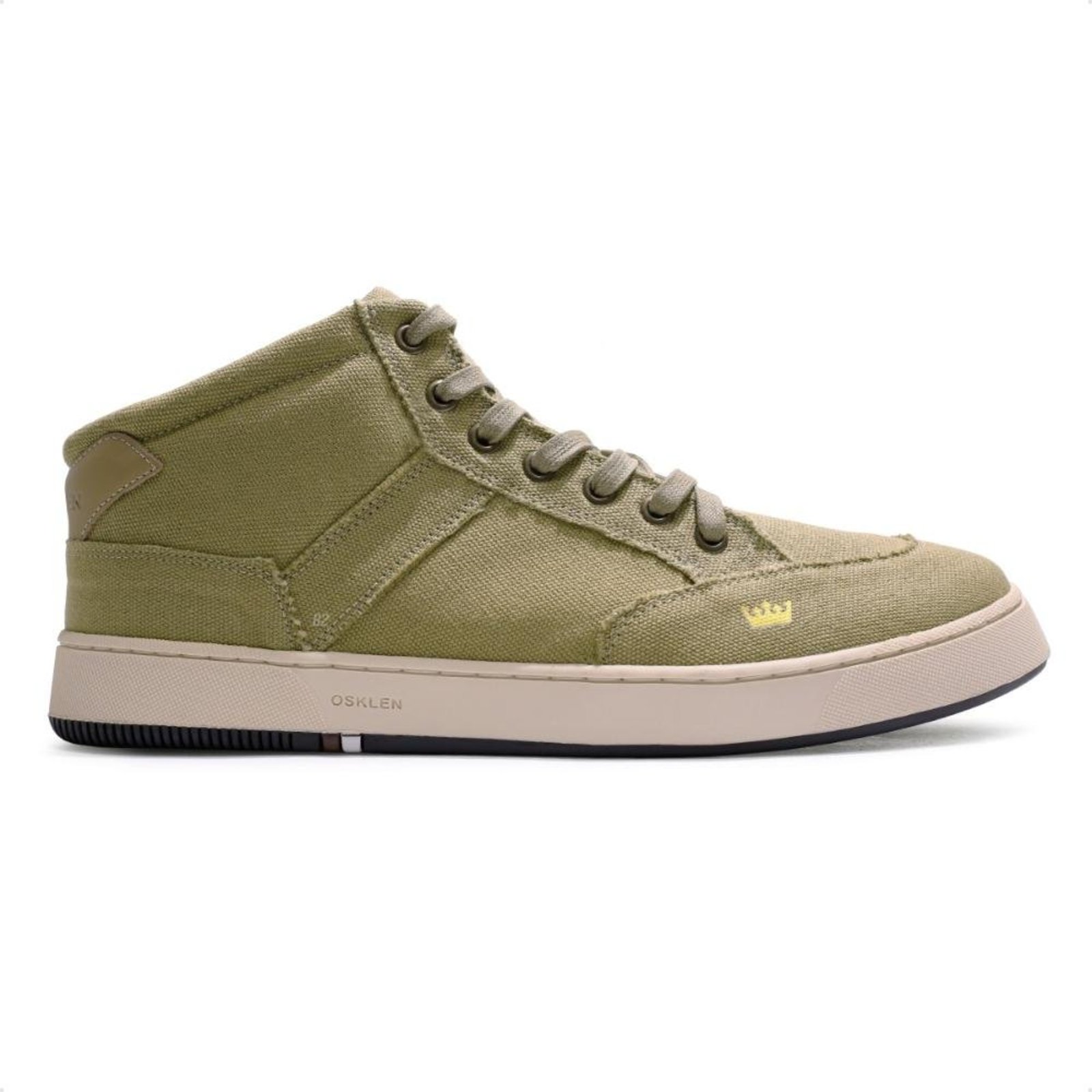 Tênis Osklen Soho Lona Lisa Cano Alto Masculino Verde
