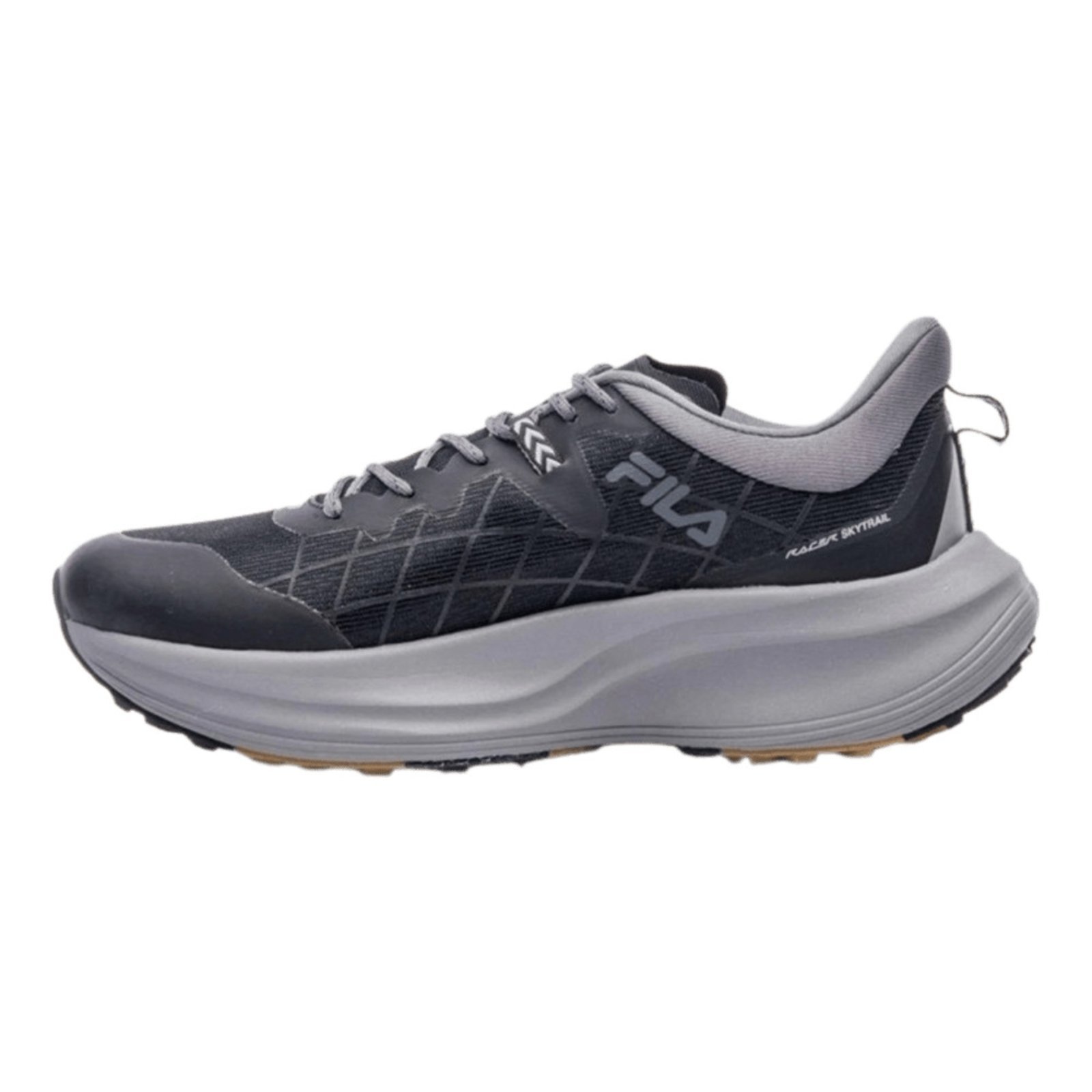 Vista 3 Tênis Fila Racer Skytrail Masculino cinza preto Fila preto