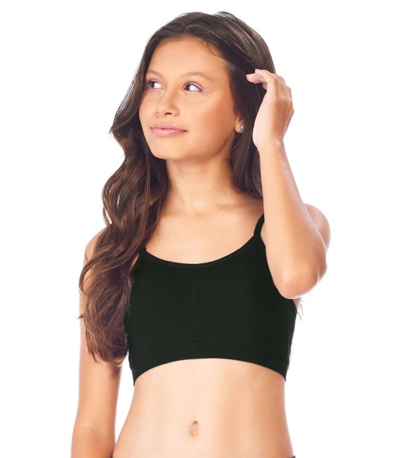 Infantil - Top com bojo Removível Sem Costura Zee Rucci Preto