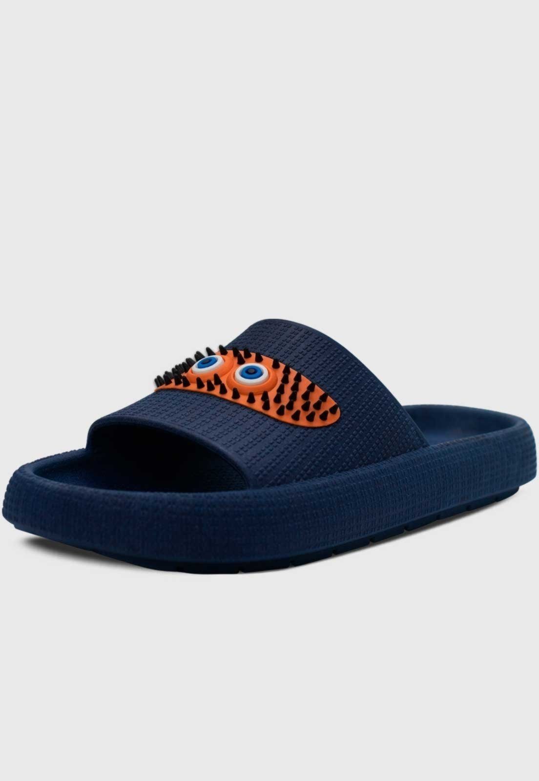 Infantil – Chinelo Estilo Nuvem Popidi Menino Olhinhos Marinho